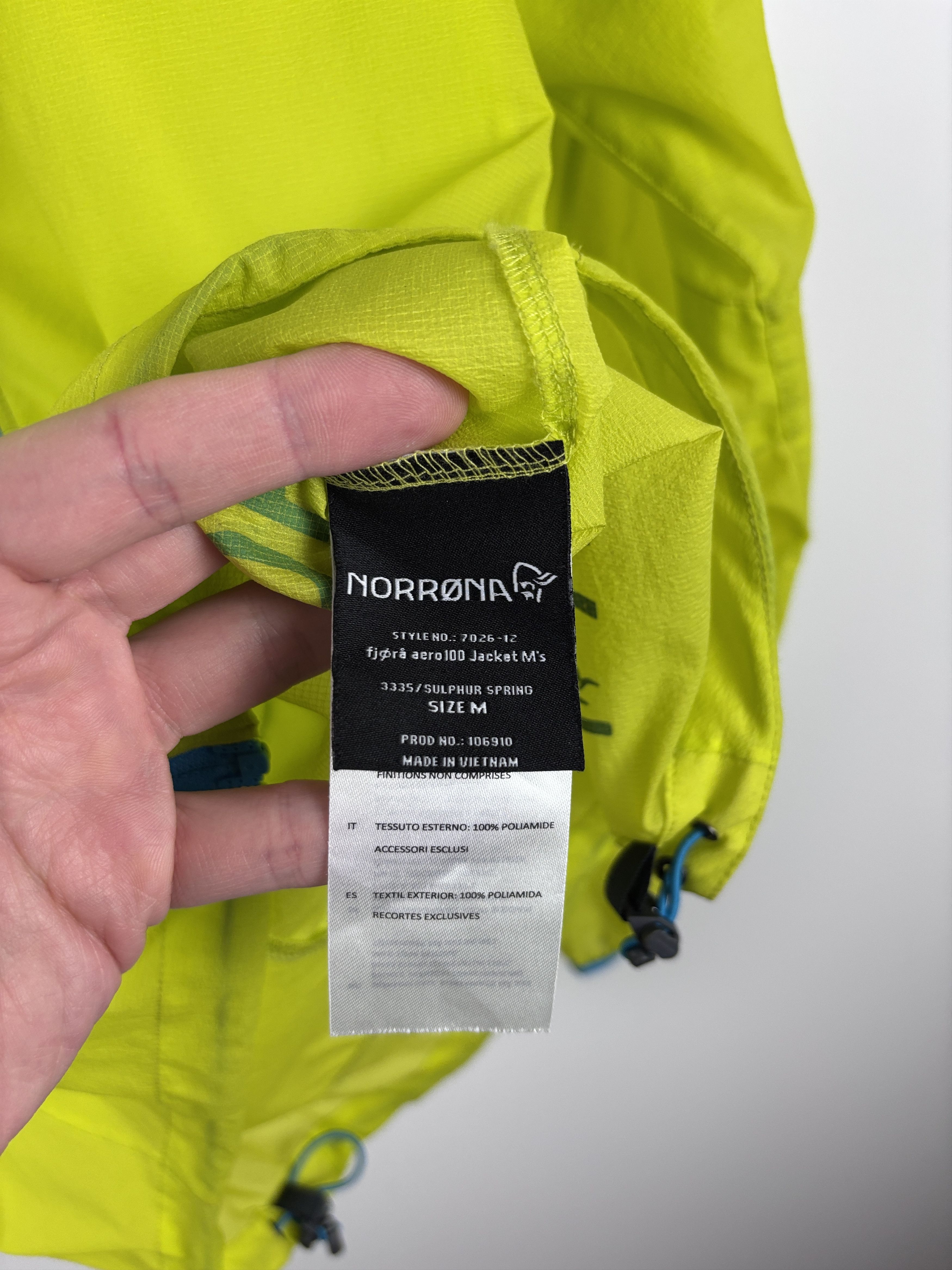 Norrona Norrona Fjora Aero 100 Windbreaker Lightweight Jacket M Size US M / EU 48-50 / 2 - 8 Thumbnail