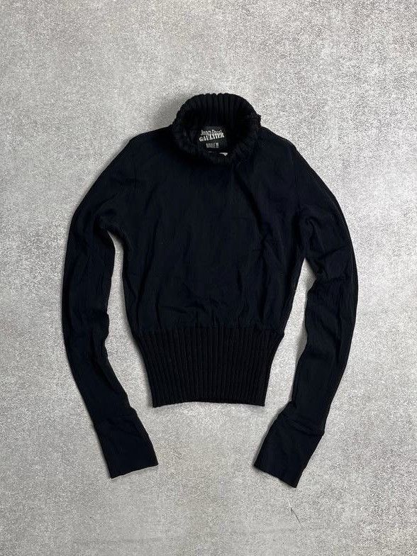 If Six Was Nine × Jean Paul Gaultier × Vintage Vintage JPG Jean Paul Galtier Avantgarde Turtleneck Sweater Size L / US 10 / IT 46 - 2 Thumbnail