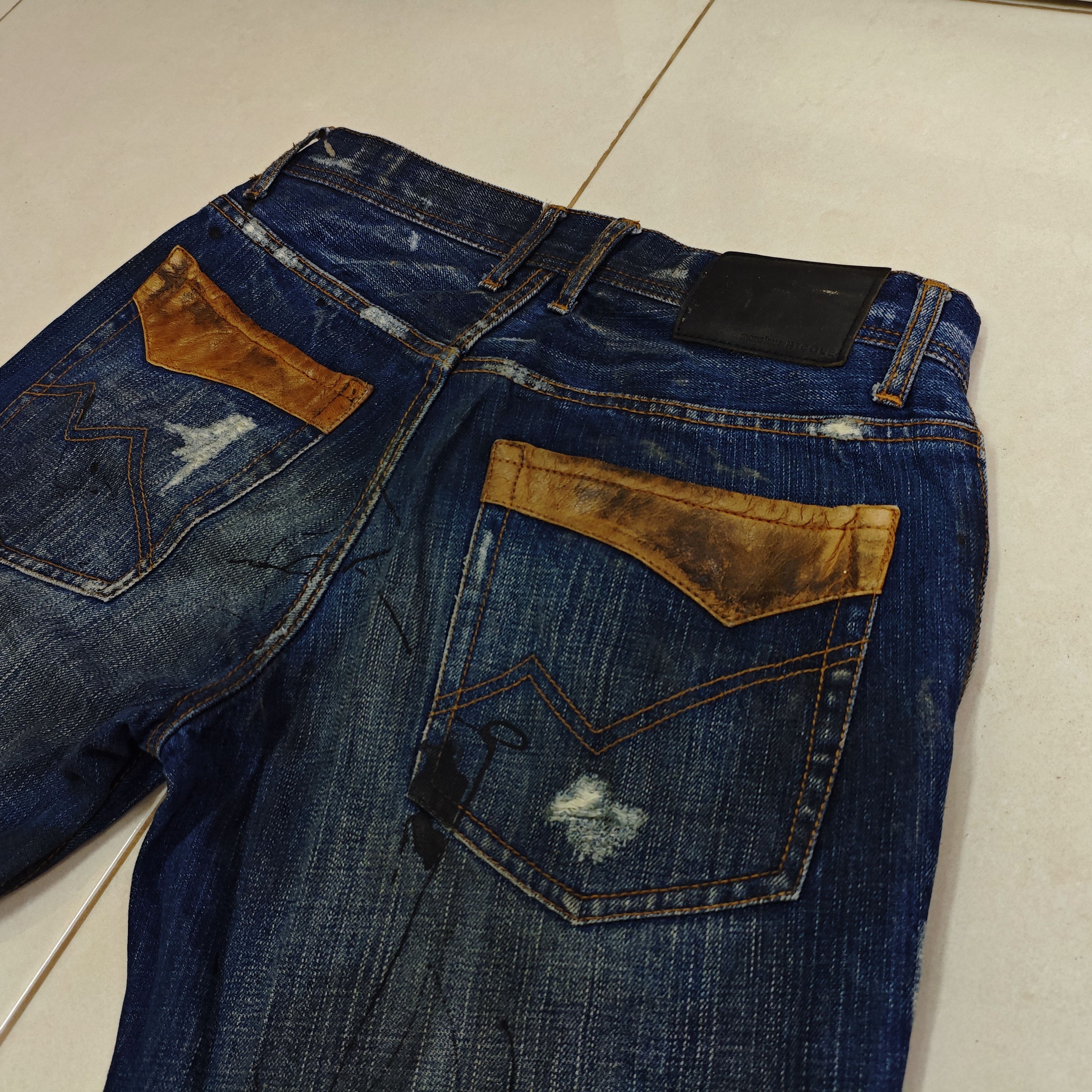 Matsuda MATSUDA MONSIEUR NICOLE Distressed Paint Splatter Jeans Size US 30 / EU 46 - 4 Thumbnail