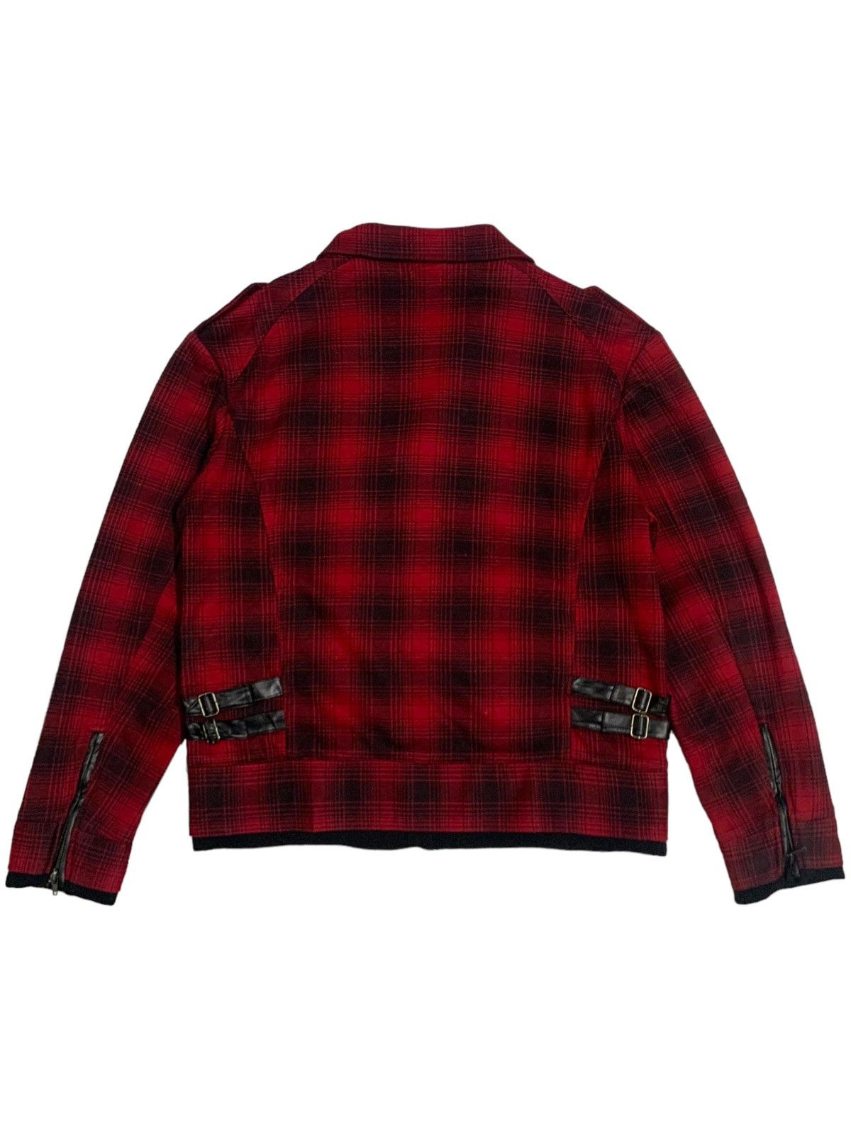 14th Addiction Vintage Japanese Brand Plaid Tartan Punk Biker Jacket Size US M / EU 48-50 / 2 - 2 Thumbnail