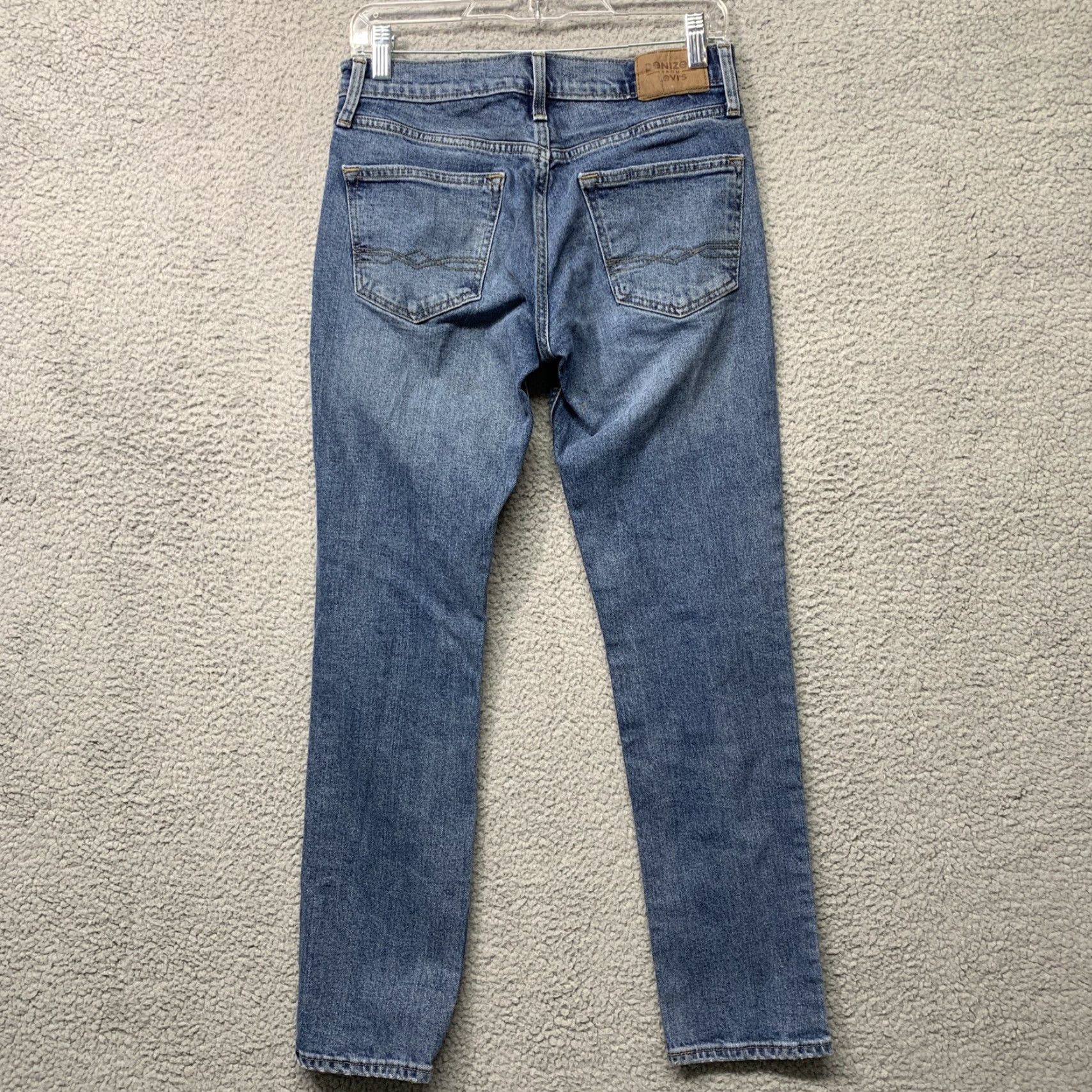 Levi's DENIZEN from Levi's Jeans Slim Fit 5-Pocket Blue Denim 28x29 Straight Men’s 216 Regular Jeans Size US 28 / EU 44 - 4 Thumbnail