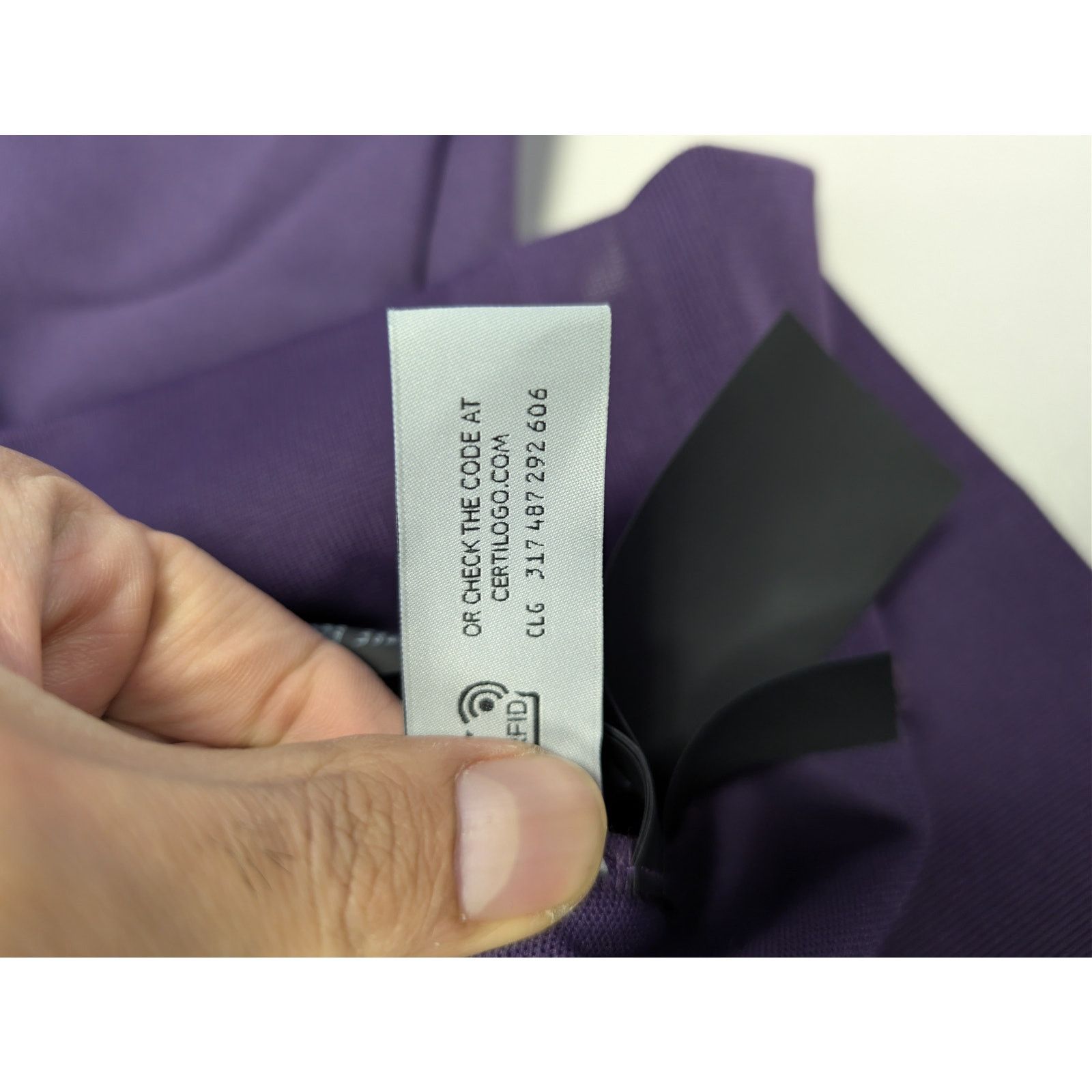Palm Angels o1rshd1 Classic Logo Track Hoodie in Dark Purple / Off-White Size US L / EU 52-54 / 3 - 21 Thumbnail