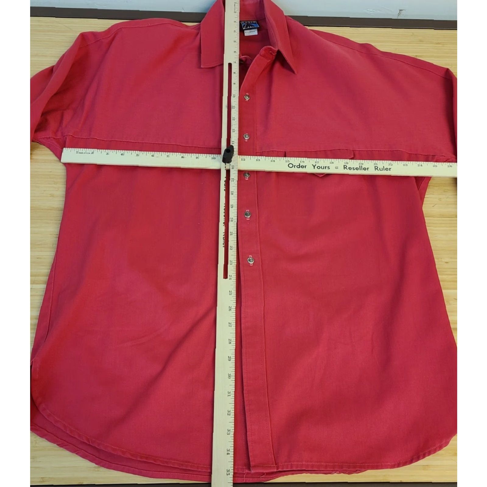 Vintage VINTAGE Ranch Exit Long Sleeve Shirt XL Red Mens 80s 90s Made in USA Size US XL / EU 56 / 4 - 4 Thumbnail