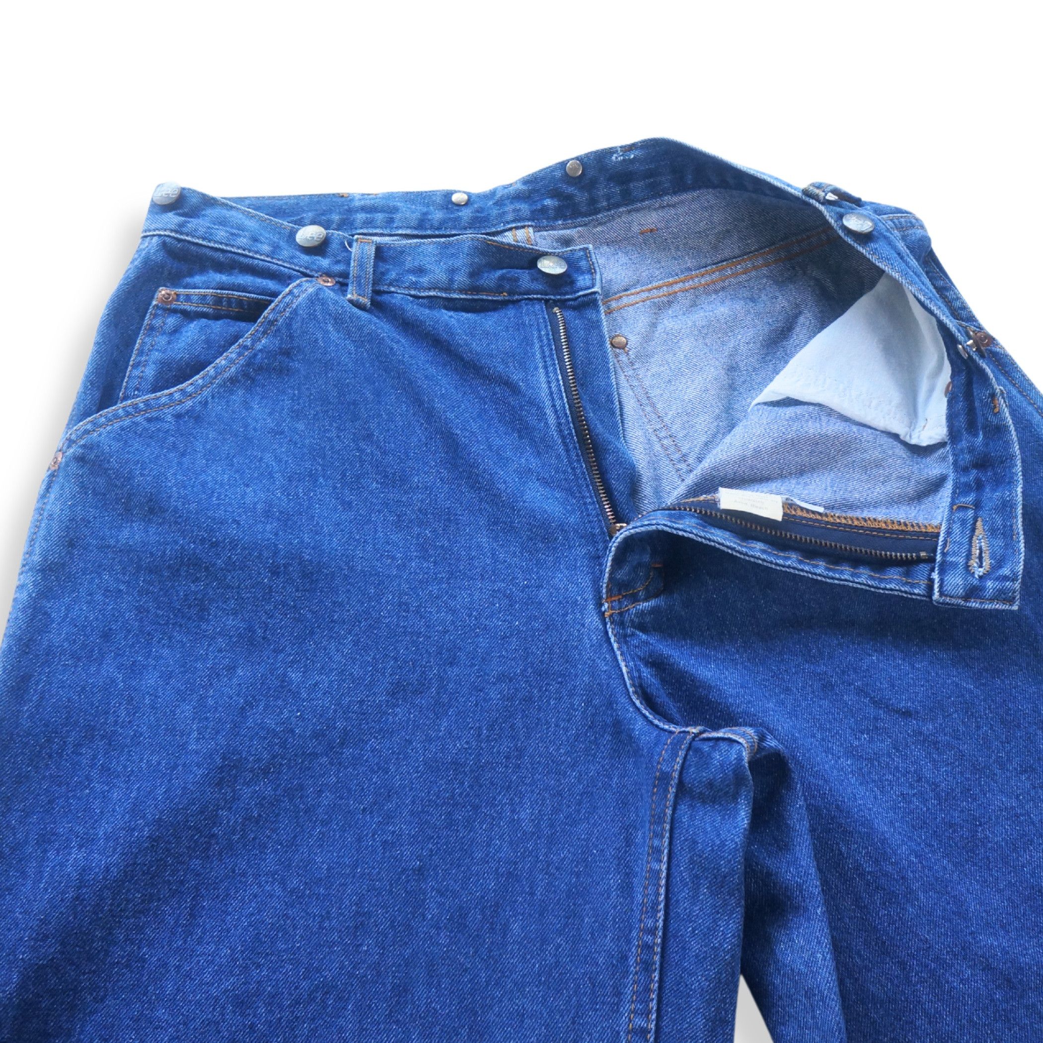 Lee LEE Baggy High Waisted Blue Jeans Size US 33 - 6 Thumbnail