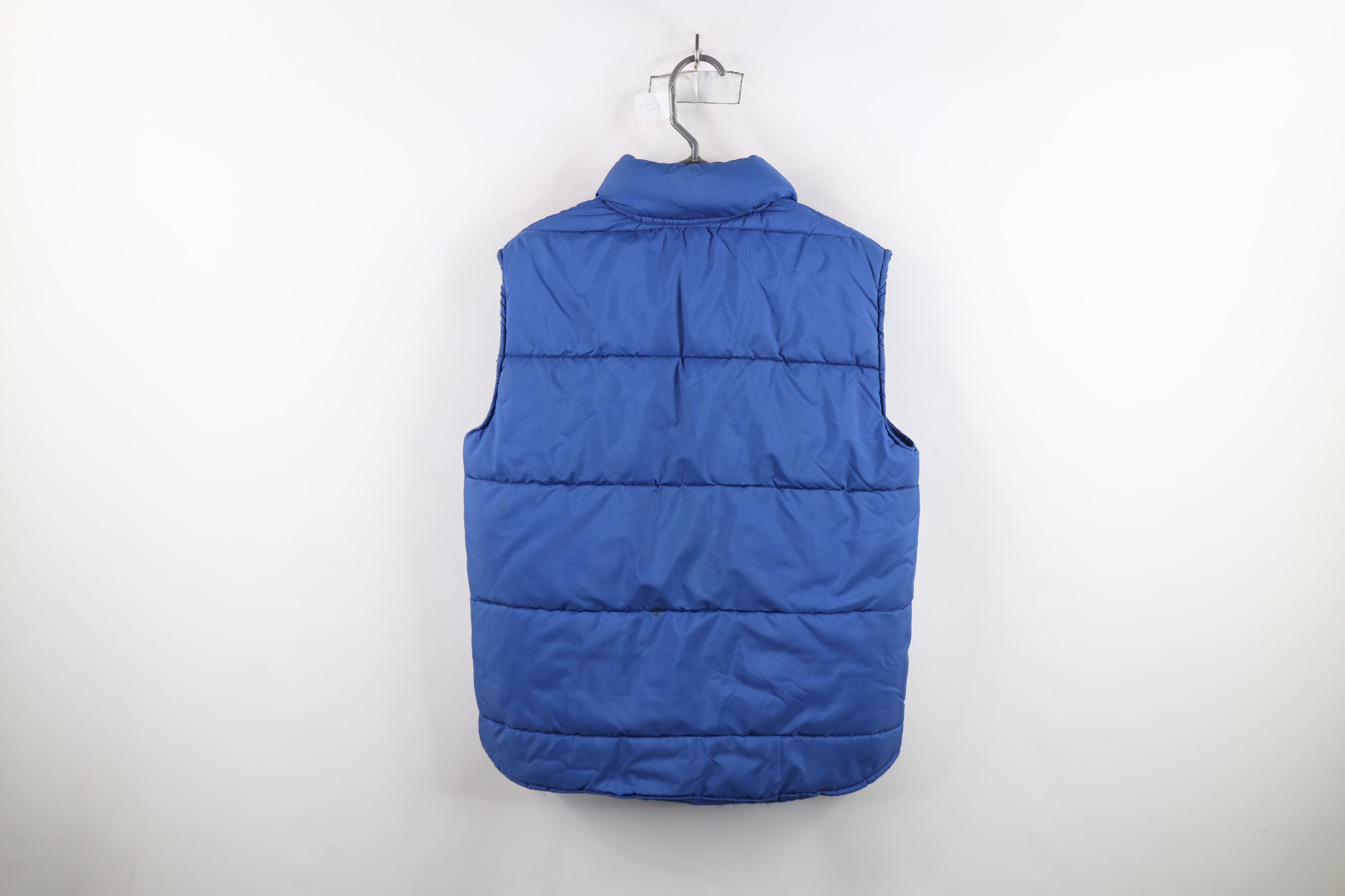 Vintage Vintage 70s Streetwear Blank Puffer Vest Jacket Royal Blue Size US M / EU 48-50 / 2 - 13 Thumbnail