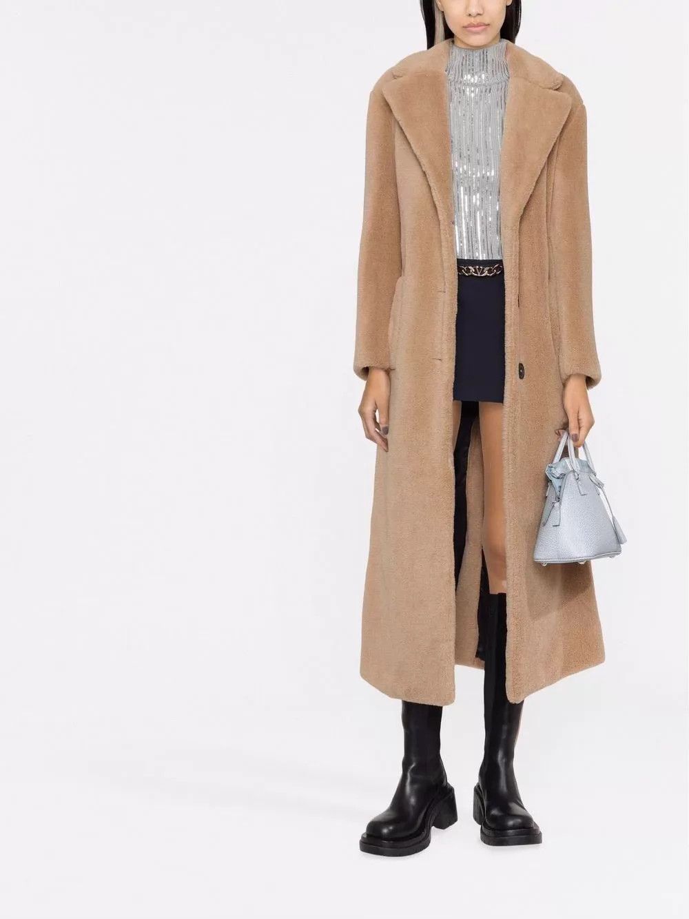 Miu Miu MIU MIU camel long teddy coat women's Size XS / US 0-2 / IT 36-38 - 7 Thumbnail