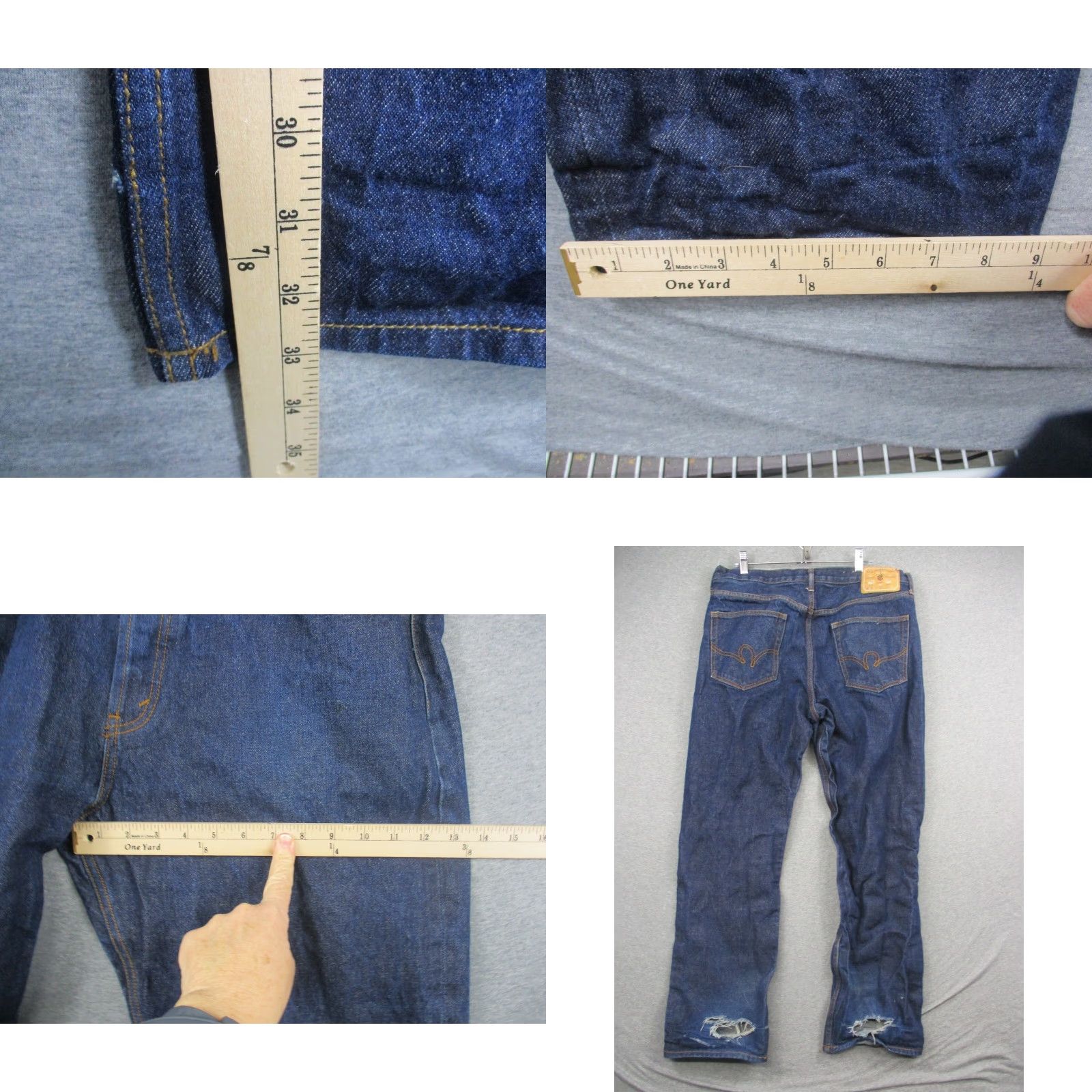 Rocawear Rocawear Jeans Men 38x33 Baggy Loose Fit Blue Wash Denim Hip Hop Y2K Distressed Size US 38 / EU 54 - 8 Thumbnail