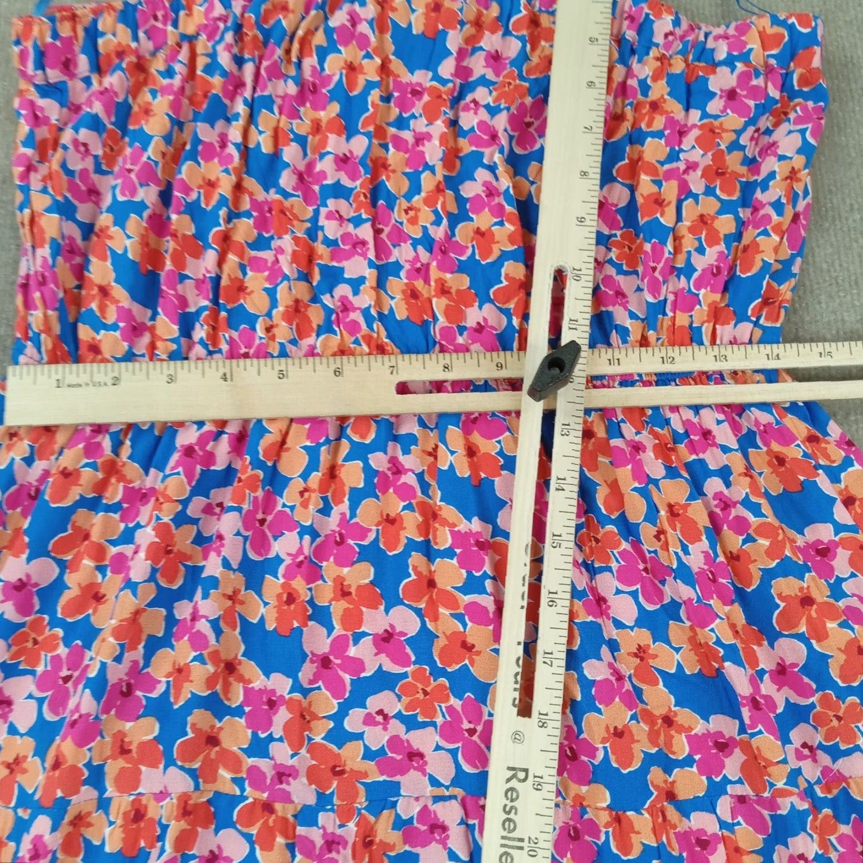 Vintage Vintage Skies Are Blue Dress Womens Large Pink Floral Sleeveless Long Sundress Casual Travel High Neck Size L / US 10 / IT 46 - 5 Thumbnail