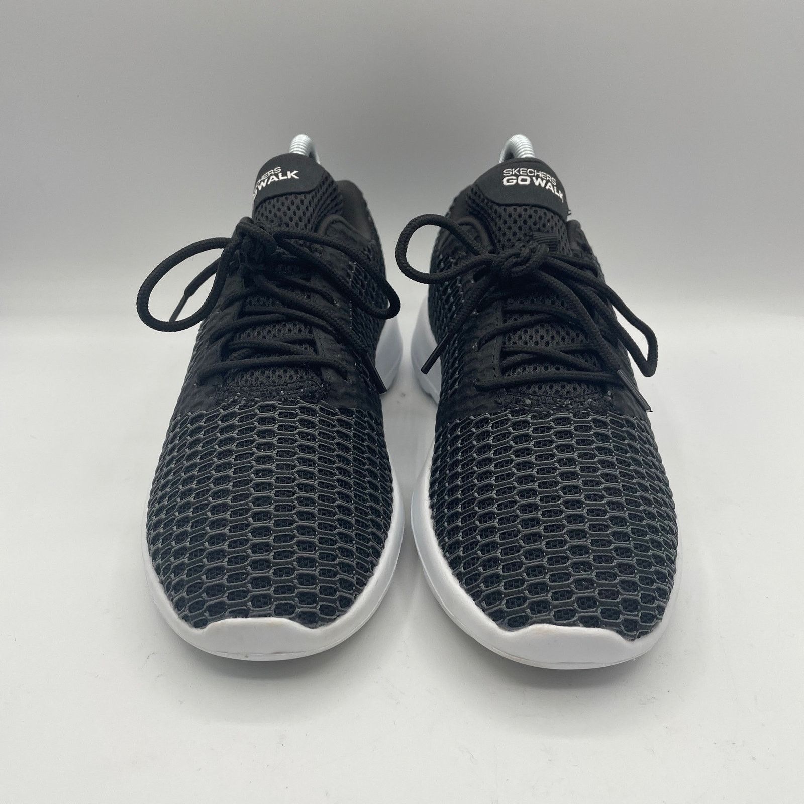 SKECHERS Skechers Go Walk Joy Shoes Lace Up Black White Womens Size 7 Size US 7 / IT 37 - 3 Thumbnail