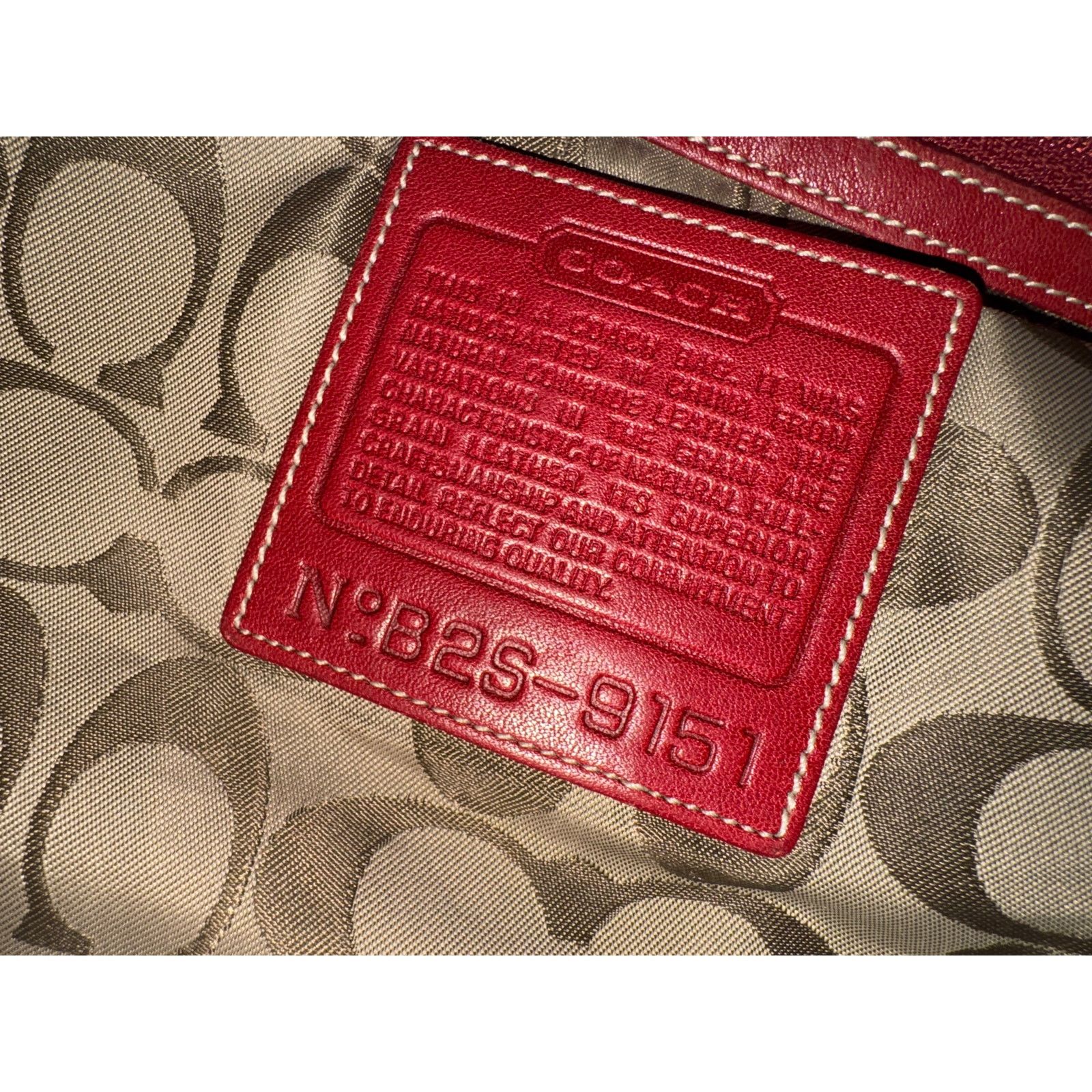 Coach Vintage Coach Large Bucket Red Leather Handbag Size ONE SIZE - 3 Thumbnail