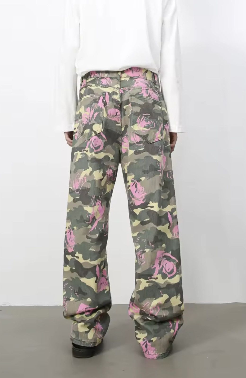Japanese Brand Camo Denim Pants - Wide Leg Tactical Streetwear Trousers Size US 34 / EU 50 - 3 Thumbnail