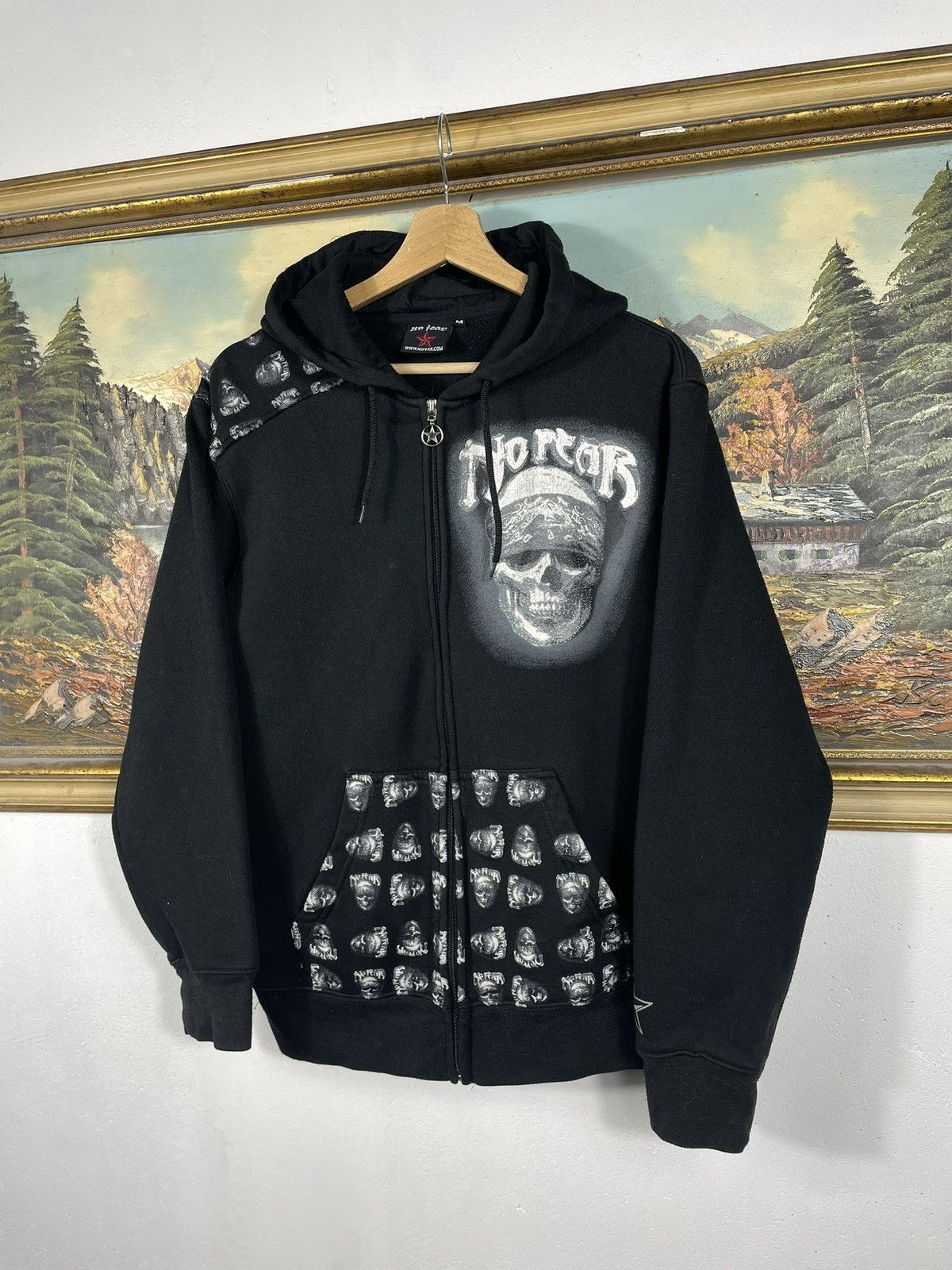 Affliction × No Fear × Vintage No Fear retro 00s hoodie affliction cyber grunge swag opium Size US M / EU 48-50 / 2 - 3 Thumbnail