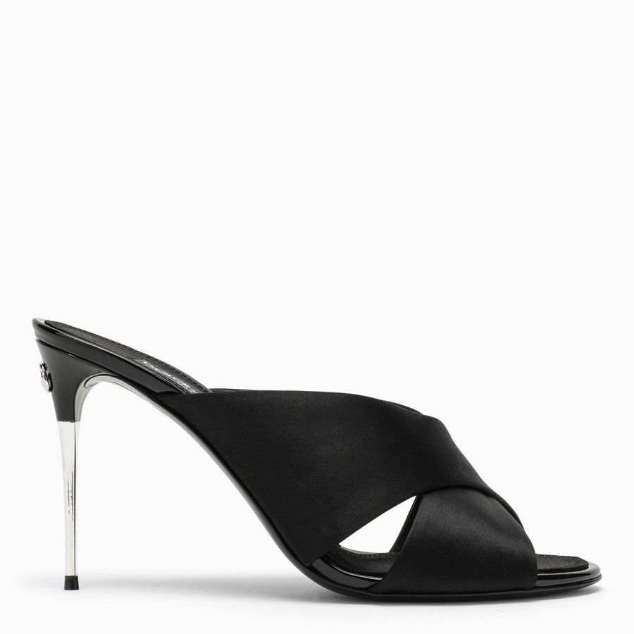 Dolce & Gabbana o1d2blof0824 Mules in Black Size US 7 / IT 37 - 1 Thumbnail