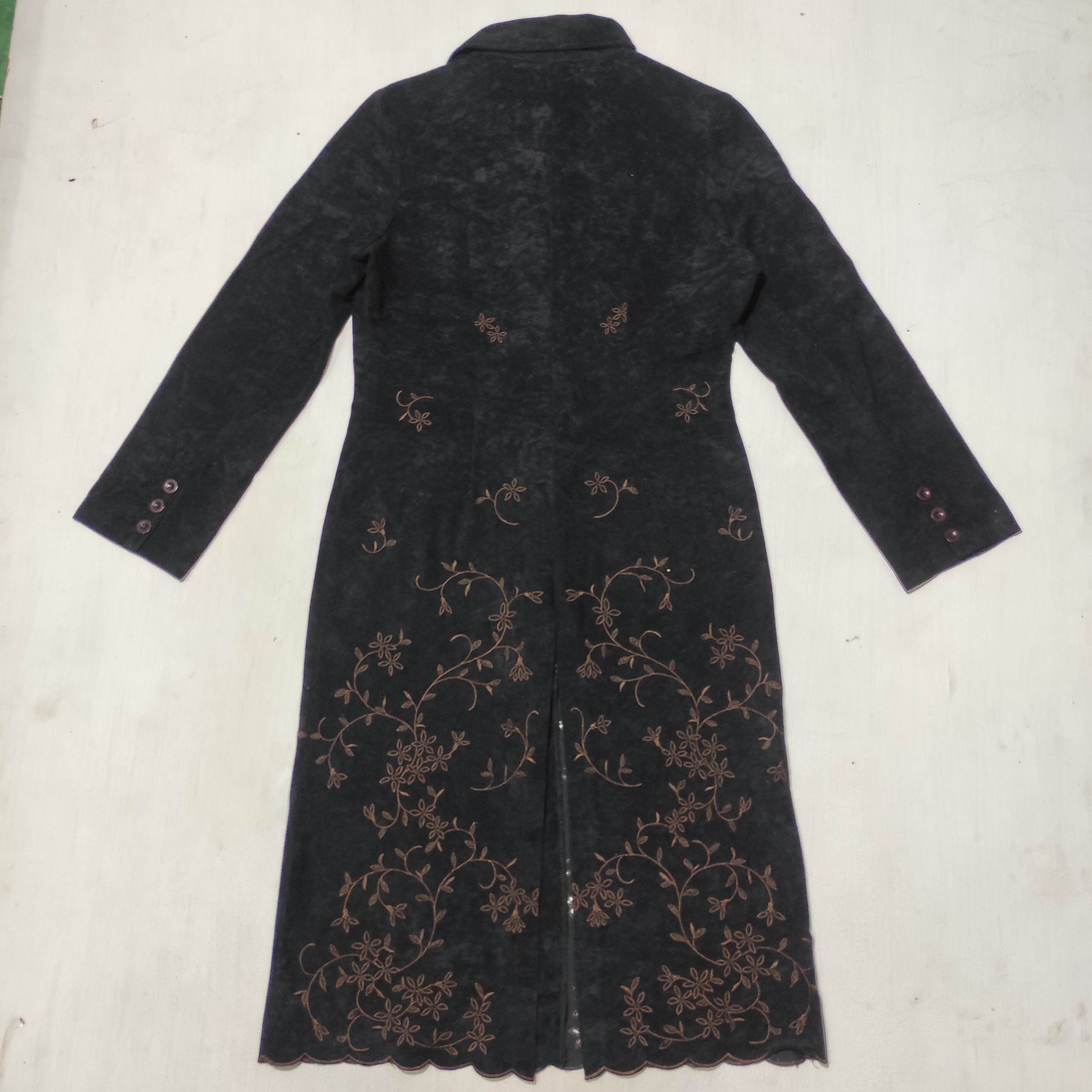 Vintage Vintage Flower Circle Embroidered Long Blazer Size M / US 6-8 / IT 42-44 - 17 Thumbnail