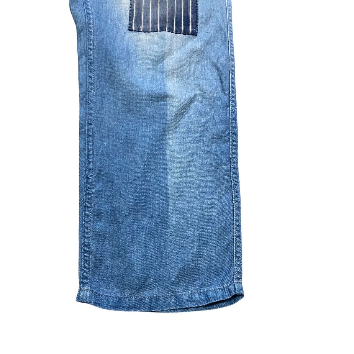 Blue Blue Japan Blue Blue Boro Patchwork Denim Relaxed Pants Size US 32 / EU 48 - 10 Thumbnail