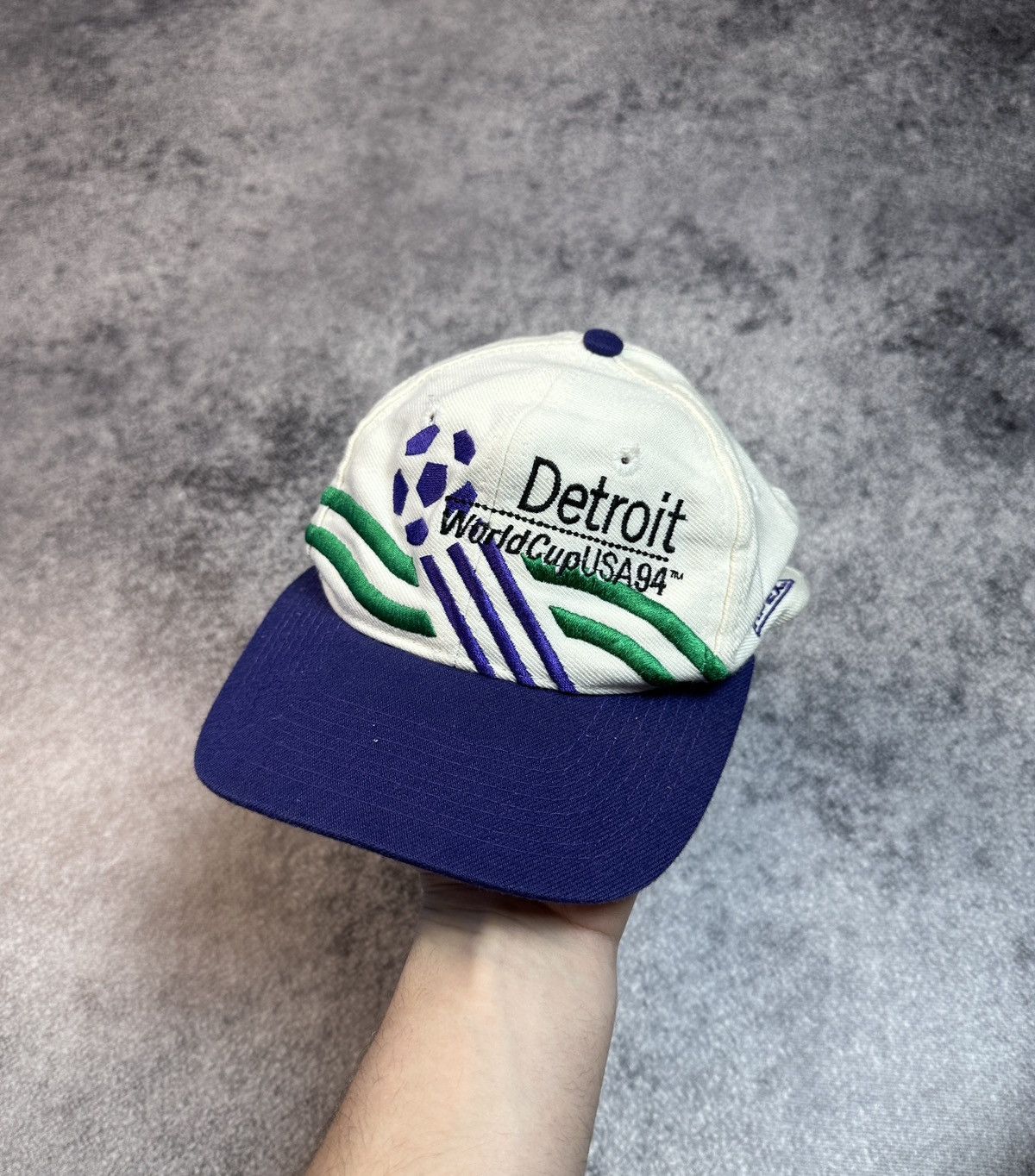 Vintage World Cup USA 94 Detroit Logo Cap Streetwear Rare
