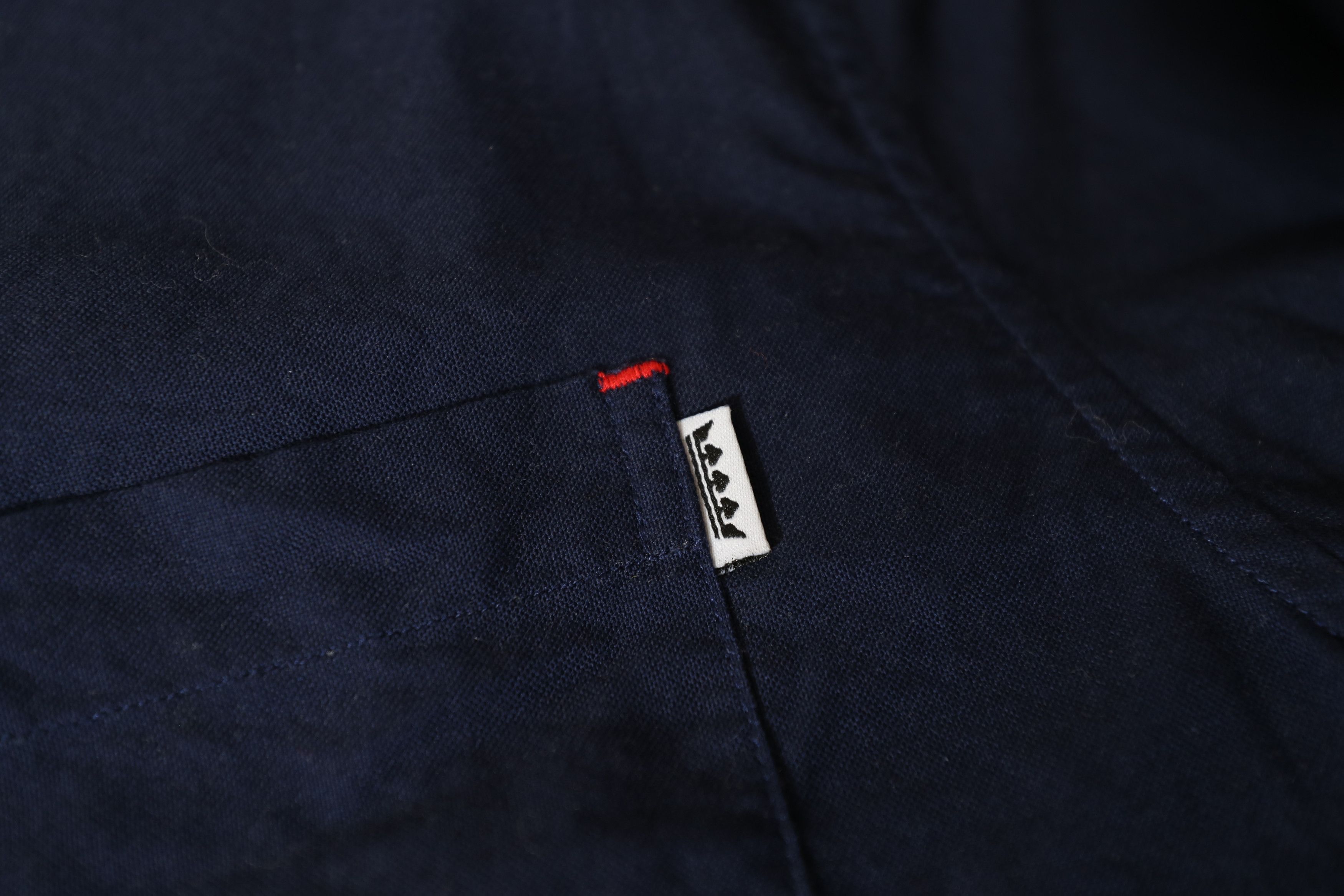 Jiberish Jiberish Navy Blue Gray Colorblock Button Shirt (XXL) Size US XXL / EU 58 / 5 - 5 Thumbnail