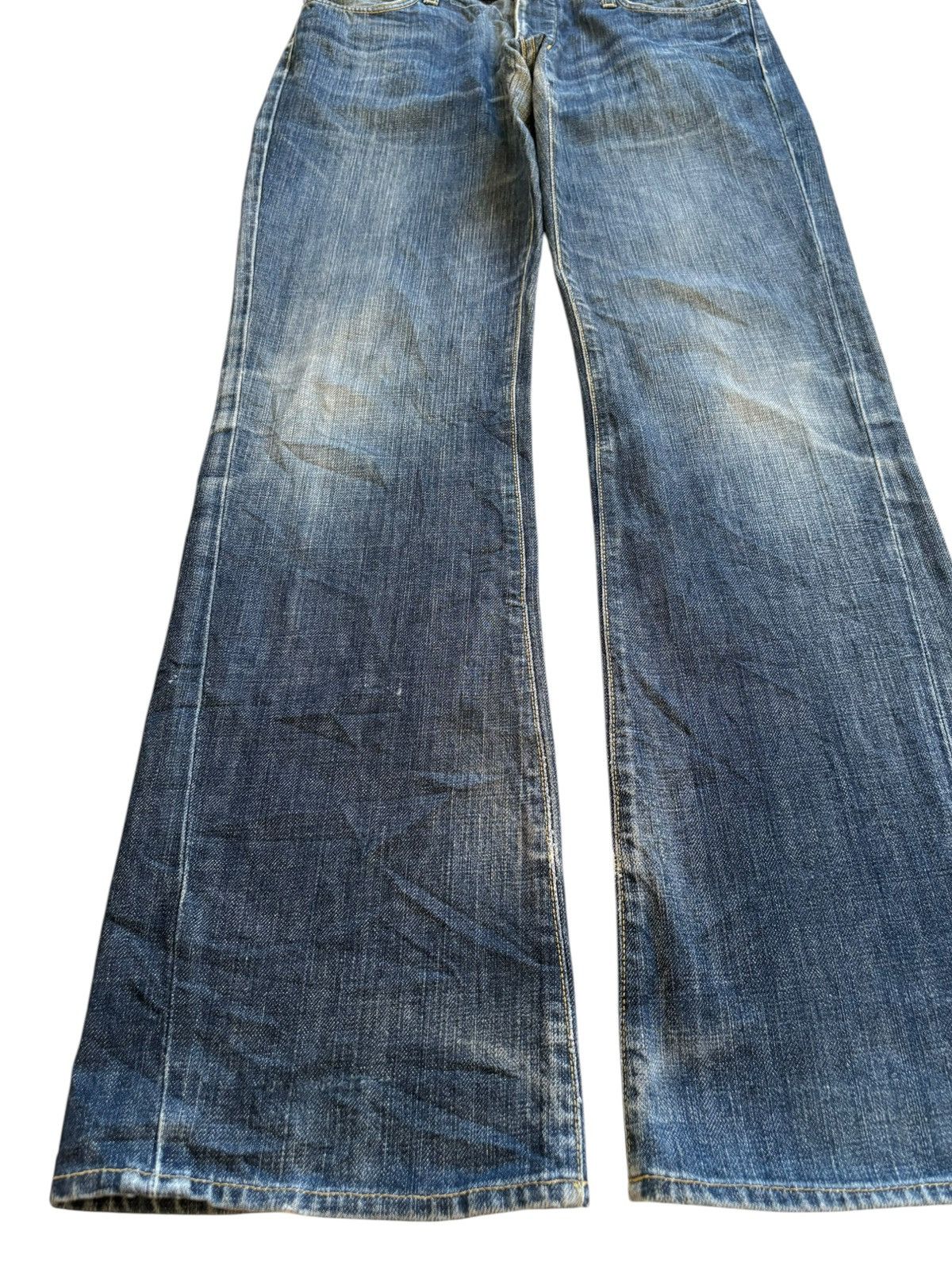 Paper Denim & Cloth Vintage Paper Denim & Cloth Mud Wash Bootcut Flare Jeans Size US 30 / EU 46 - 6 Thumbnail