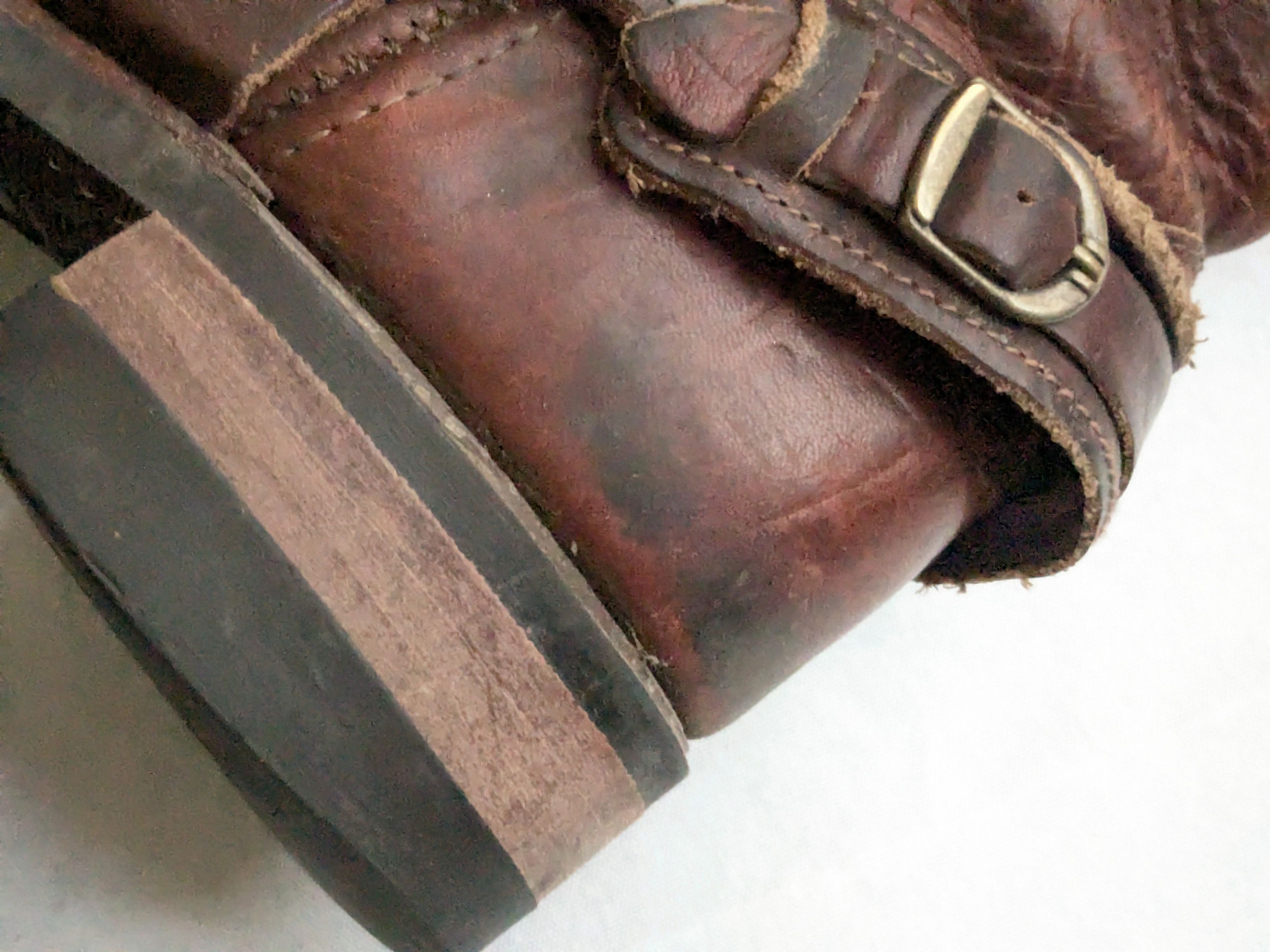 Frye Frye Harness Brown Leather 7.5 M Leather Buckle Punk Size US 7.5 / EU 40-41 - 13 Thumbnail