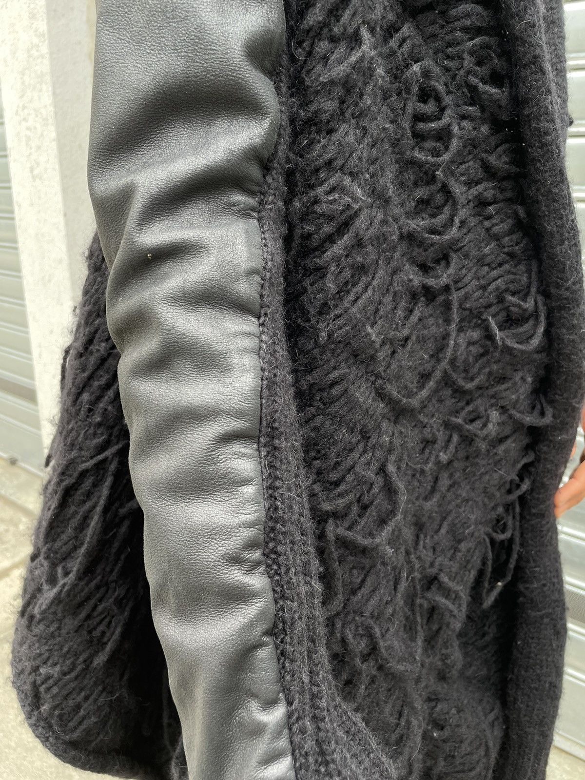 Isabel Benenato Isabel Benenato A/W 2011-2012 Cardigan Wool/Leather Size L / US 10 / IT 46 - 10 Thumbnail