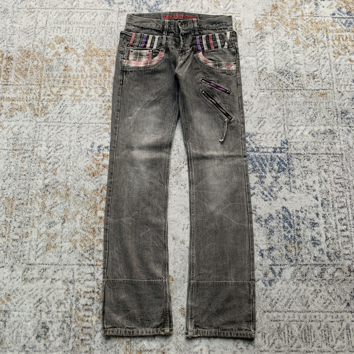 If Six Was Nine × Japanese Brand × Vintage Vintage DoubleFocus Double Waist Artisan Jeans Multi Zippers Size US 30 / EU 46 - 1 Thumbnail