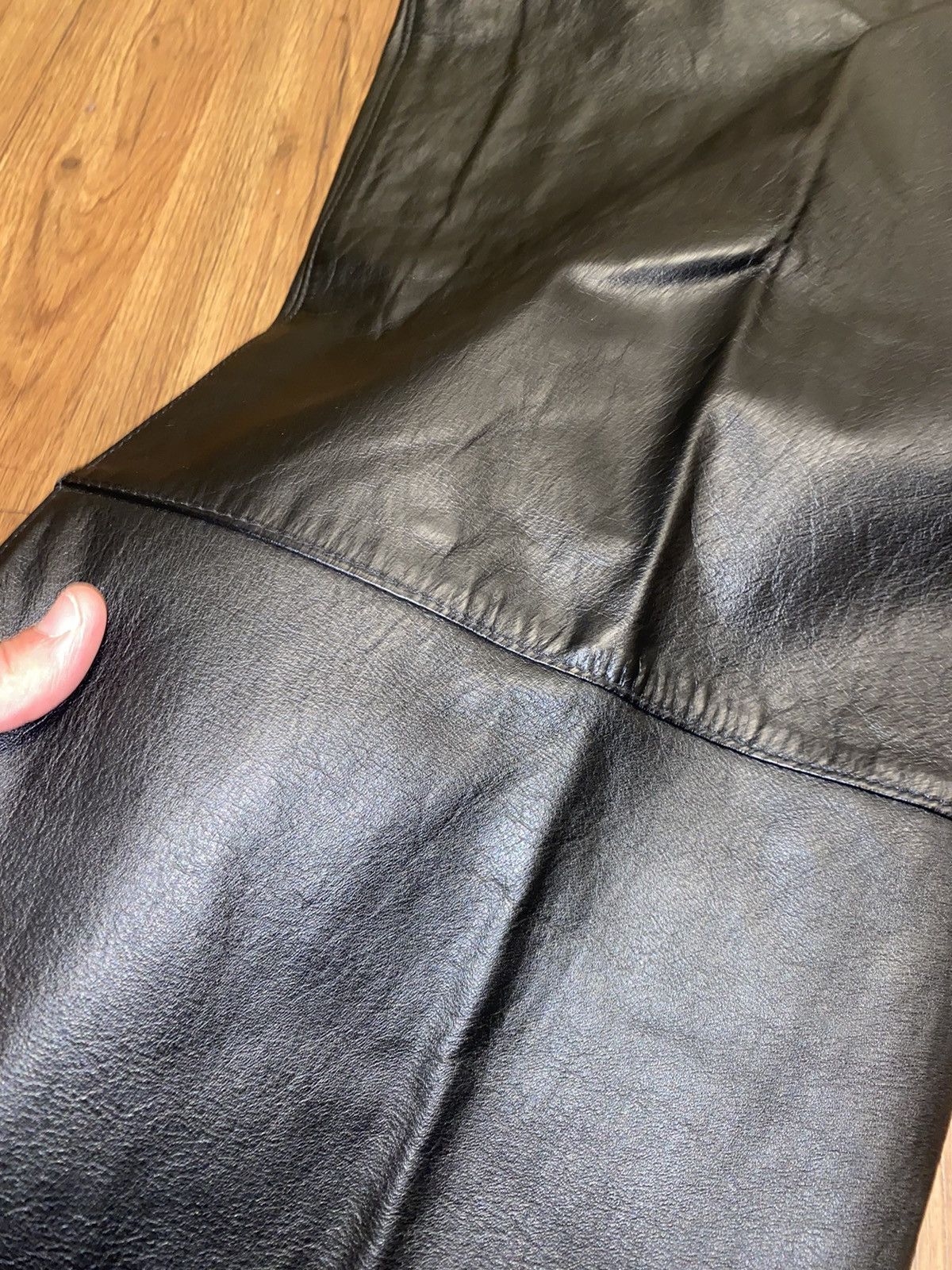 Genuine Leather MENS GENUINE LEATHER BIKER JEANS Size US 40 / EU 56 - 11 Thumbnail