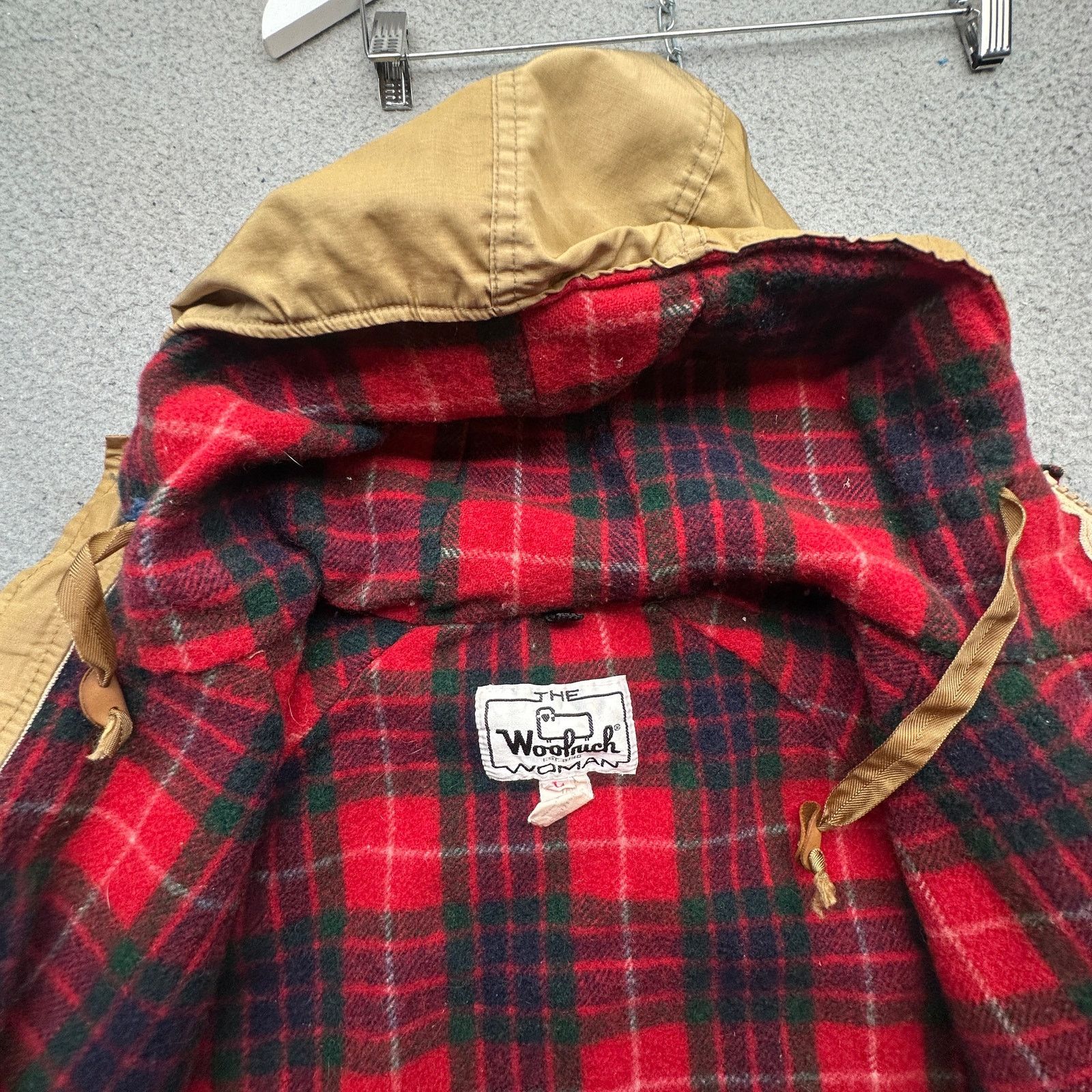 Woolrich Woolen Mills VTG Woolrich Field Coat Parka Jacket Womens Large Wool Lined Size L / US 10 / IT 46 - 16 Thumbnail