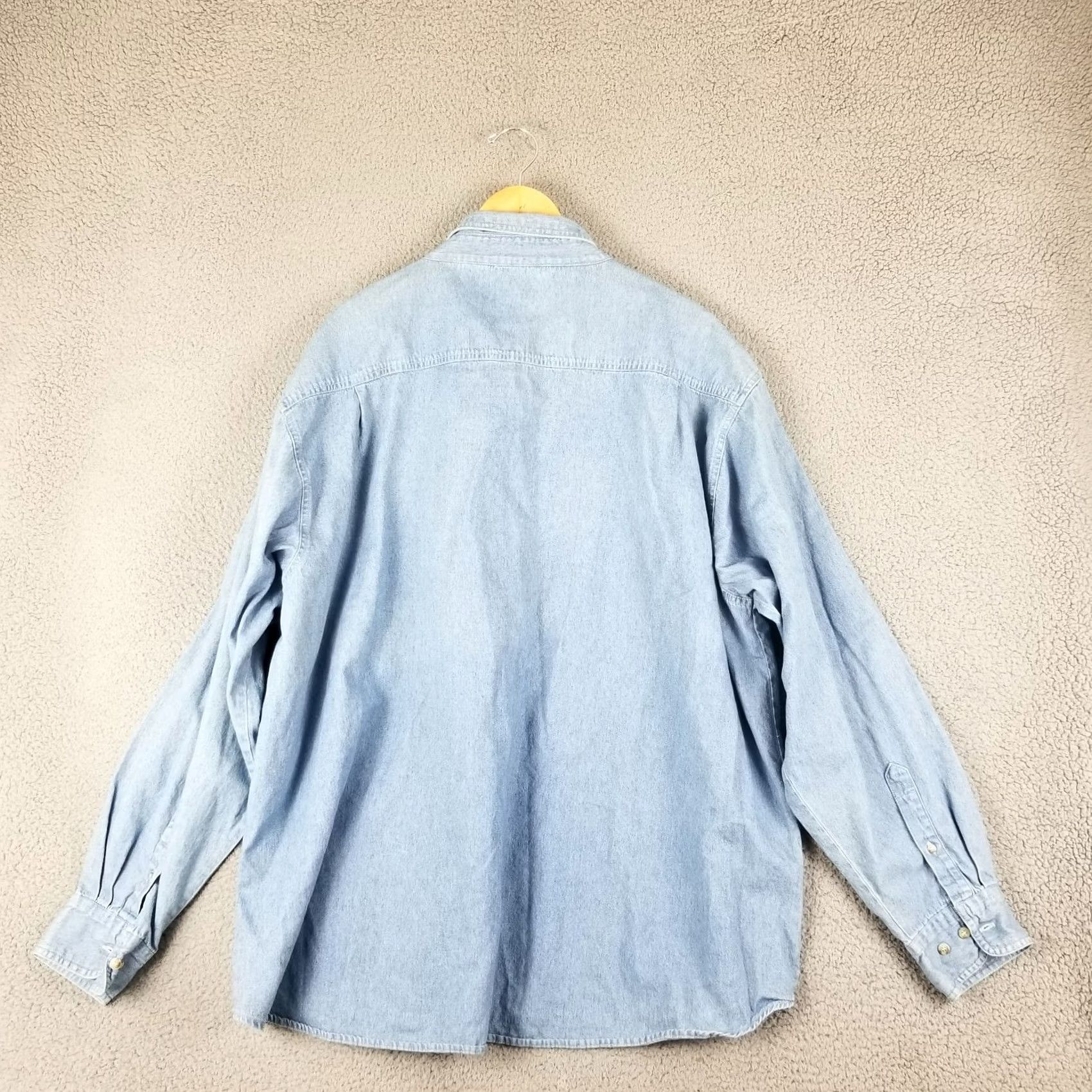 Vintage Blue Generation Denim Shirt Men 3XL Blue Generation Shirt Denim Casual Workwear 3XL Men Fade Blue Cotton Denim Size US XXL / EU 58 / 5 - 6 Thumbnail