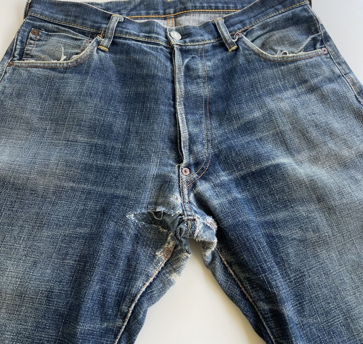 Evisu Evisu Daicock Distressed Selvedge Denim Size US 34 / EU 50 - 10 Thumbnail