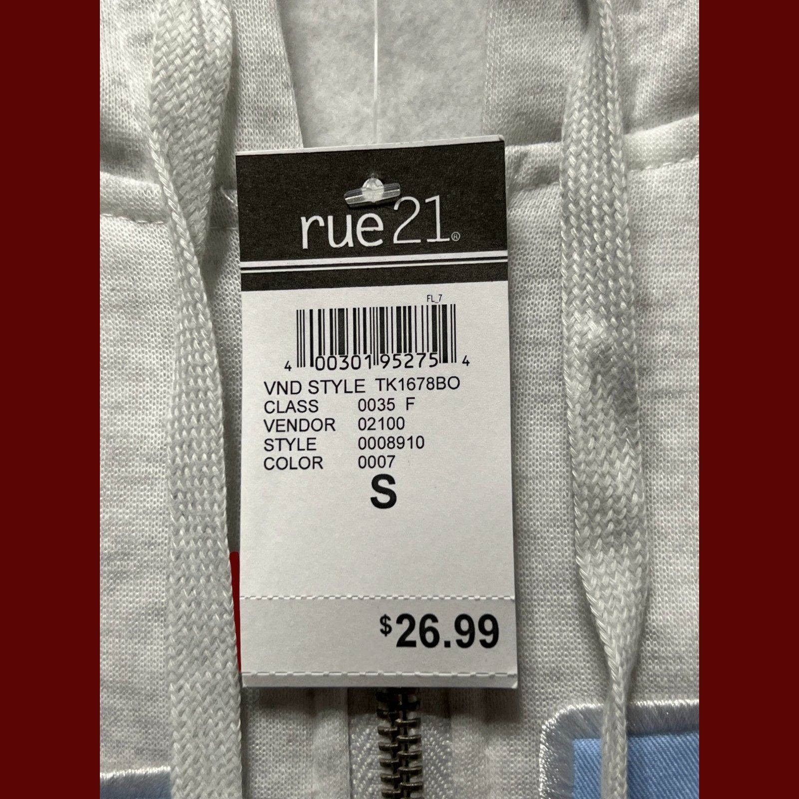 rue21 Rue 21 - Men's Long Sleeve Hooded Sweatshirt - Gray - Small Size US S / EU 44-46 / 1 - 8 Thumbnail