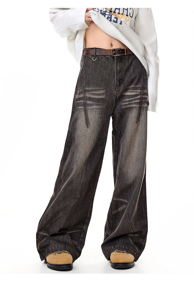 Vintage American retro distressed loose-fitting jeans for men Size US 32 / EU 48 - 3 Thumbnail