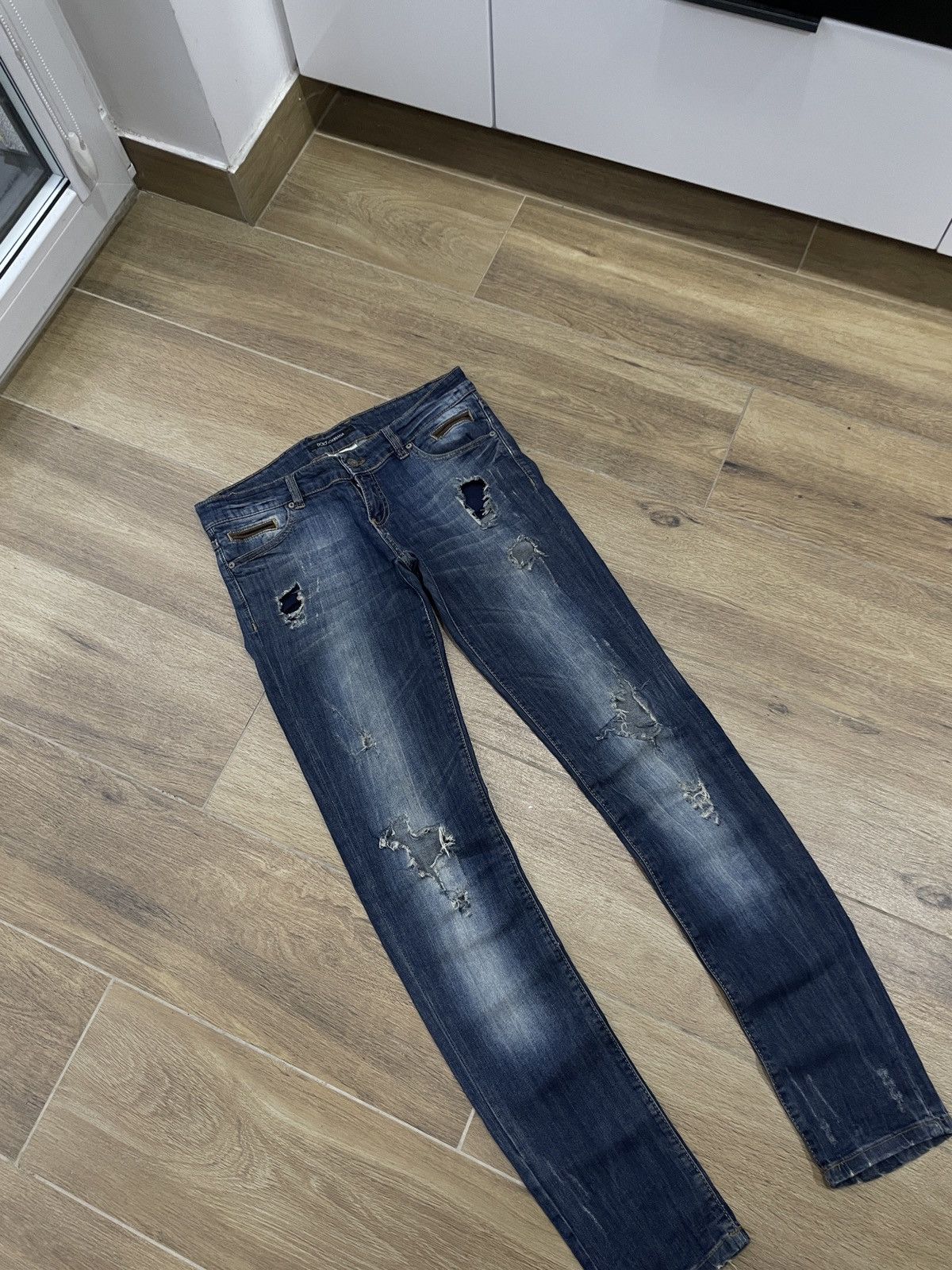 Dolce & Gabbana Dolce Gabbana Vintage Jeans Slim Skinny Japanese Faded Y2K Size 30" / US 8 / IT 44 - 6 Thumbnail