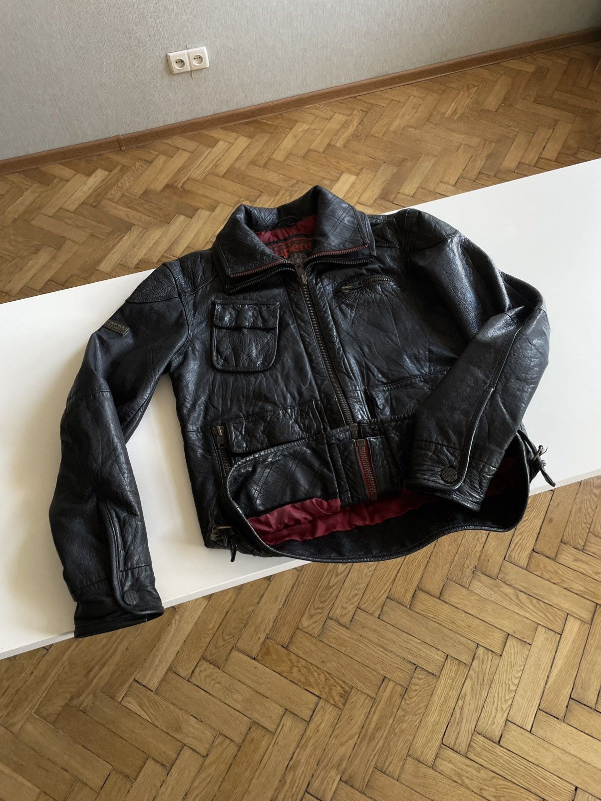 Superdry Superheavyweight Leather; Motorbike & Engineering Insp. Jack Size US L / EU 52-54 / 3 - 19 Thumbnail