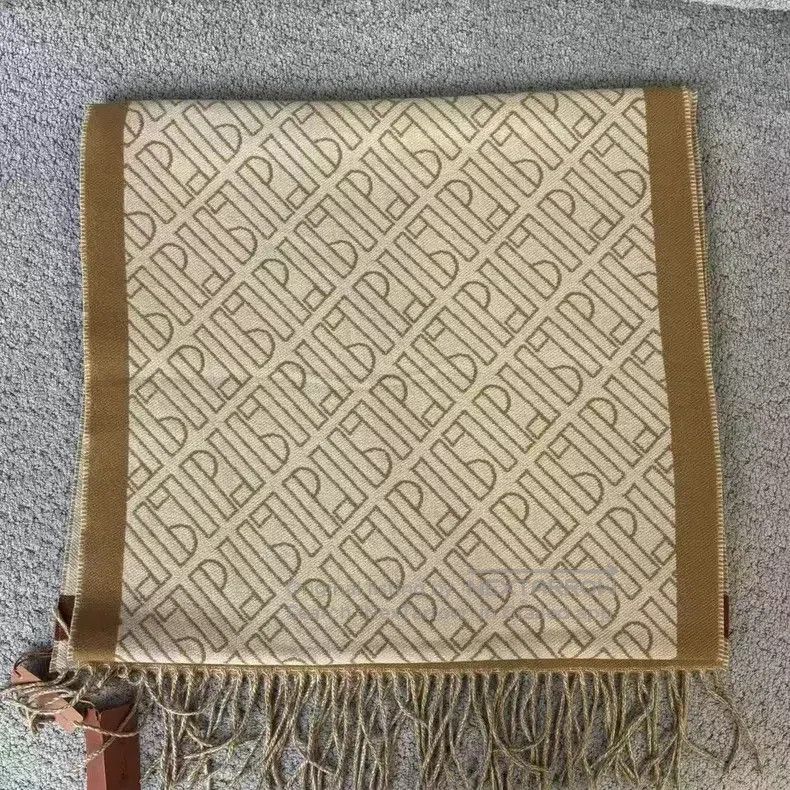Loro Piana Loro Piana Brown printed pattern cashmere wool scarf Size ONE SIZE - 6 Thumbnail