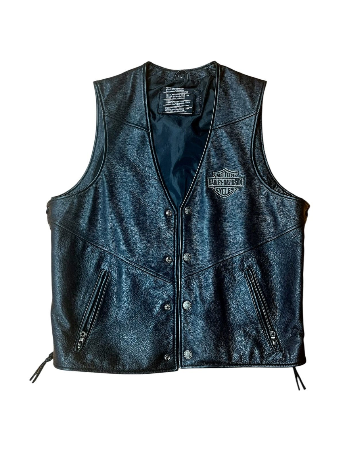 Vintage Harley Davidson vest L