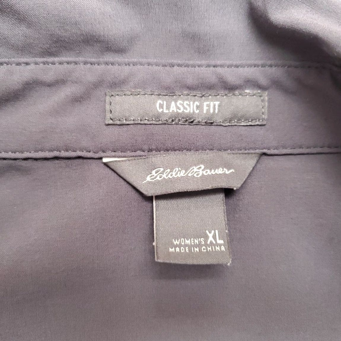 Eddie Bauer VINTAGE Eddie Bauer Shirt Womens XL Gray Long Sleeve Performance Stretch Outdoors Hiking Mens? Size XL / US 12-14 / IT 48-50 - 3 Thumbnail