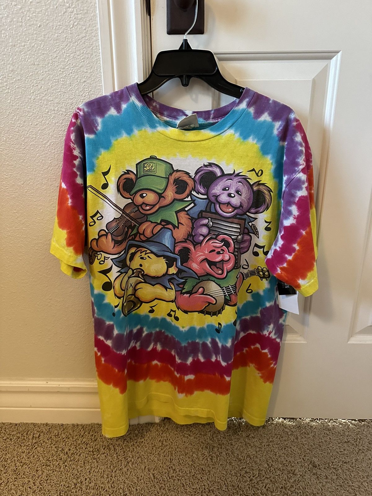 image of Grateful Dead Big River Jamboree Vintage Tee M in Tie/Dye, Men's (Size Medium)