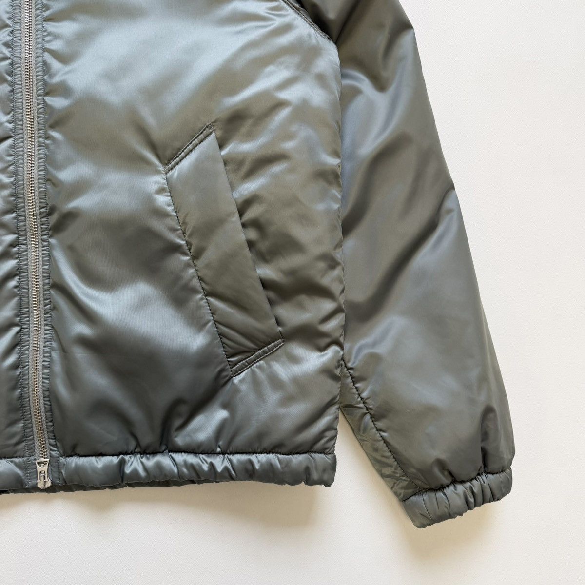 Our Legacy Sample Shimmer Sage Nylon Puffer Jacket Size US M / EU 48-50 / 2 - 10 Thumbnail