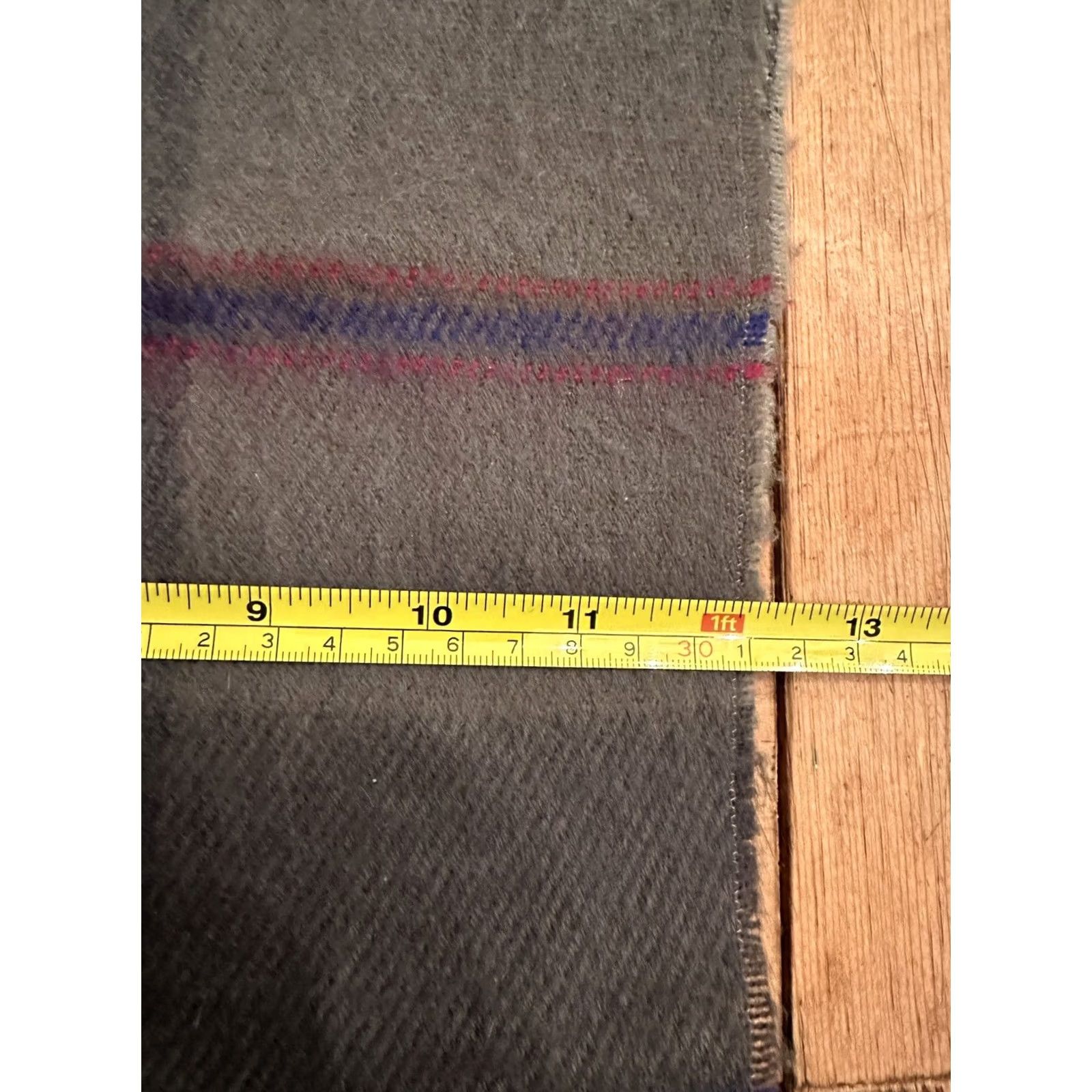 Vintage VINTAGE Celvin Scarf Gray Unisex Adults 12”x52” Acrylic Flannel Cashmere Feel Size ONE SIZE - 4 Thumbnail