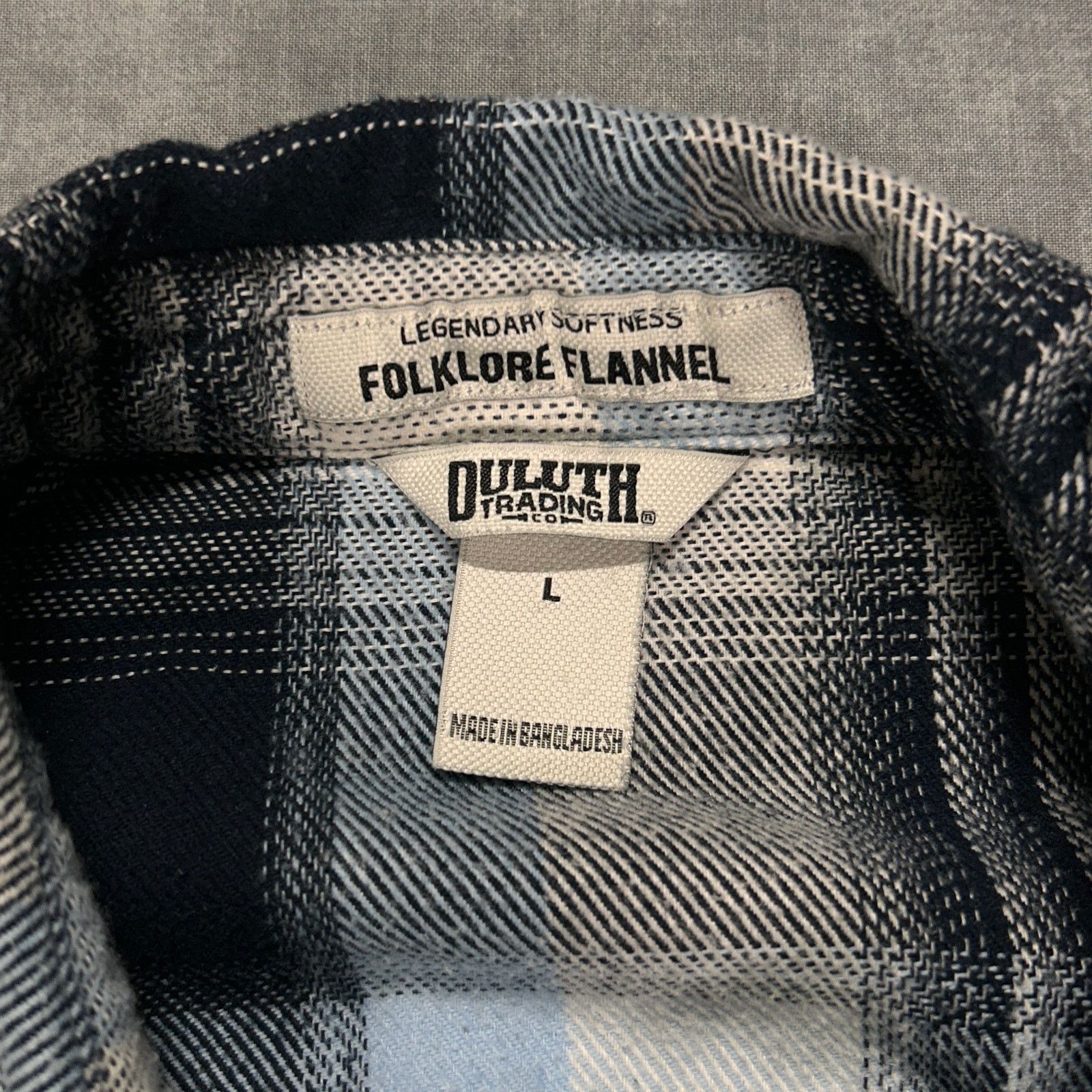 Duluth Trading Company Duluth Trading Co Folklore Flannel casual plaid shacket wm L Size L / US 10 / IT 46 - 3 Thumbnail