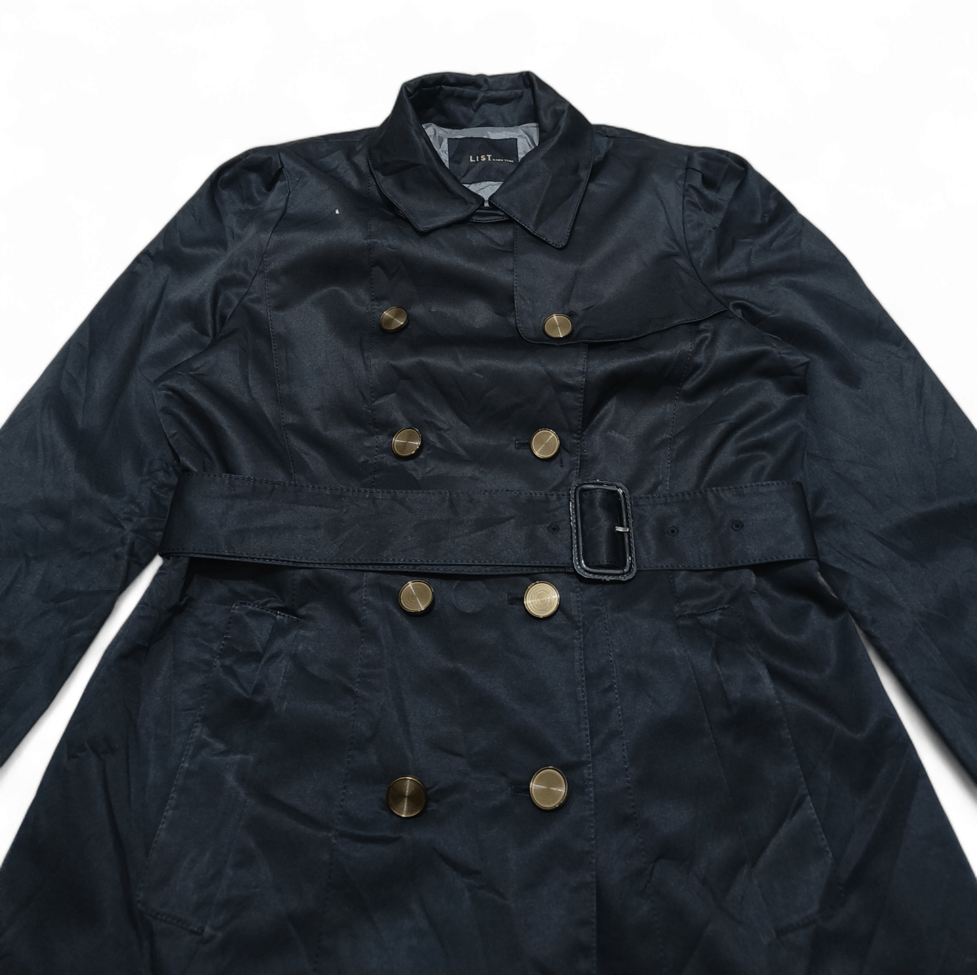 Other LIST in New York Women's Black Trench Coat Size S / US 4 / IT 40 - 5 Thumbnail