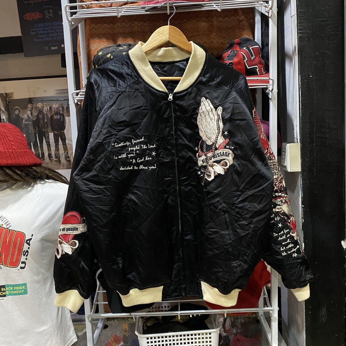 Tedman ARCHIVE Vintage Y2K Tedman Blood Message Reversible Jackets Size US L / EU 52-54 / 3 - 2 Thumbnail