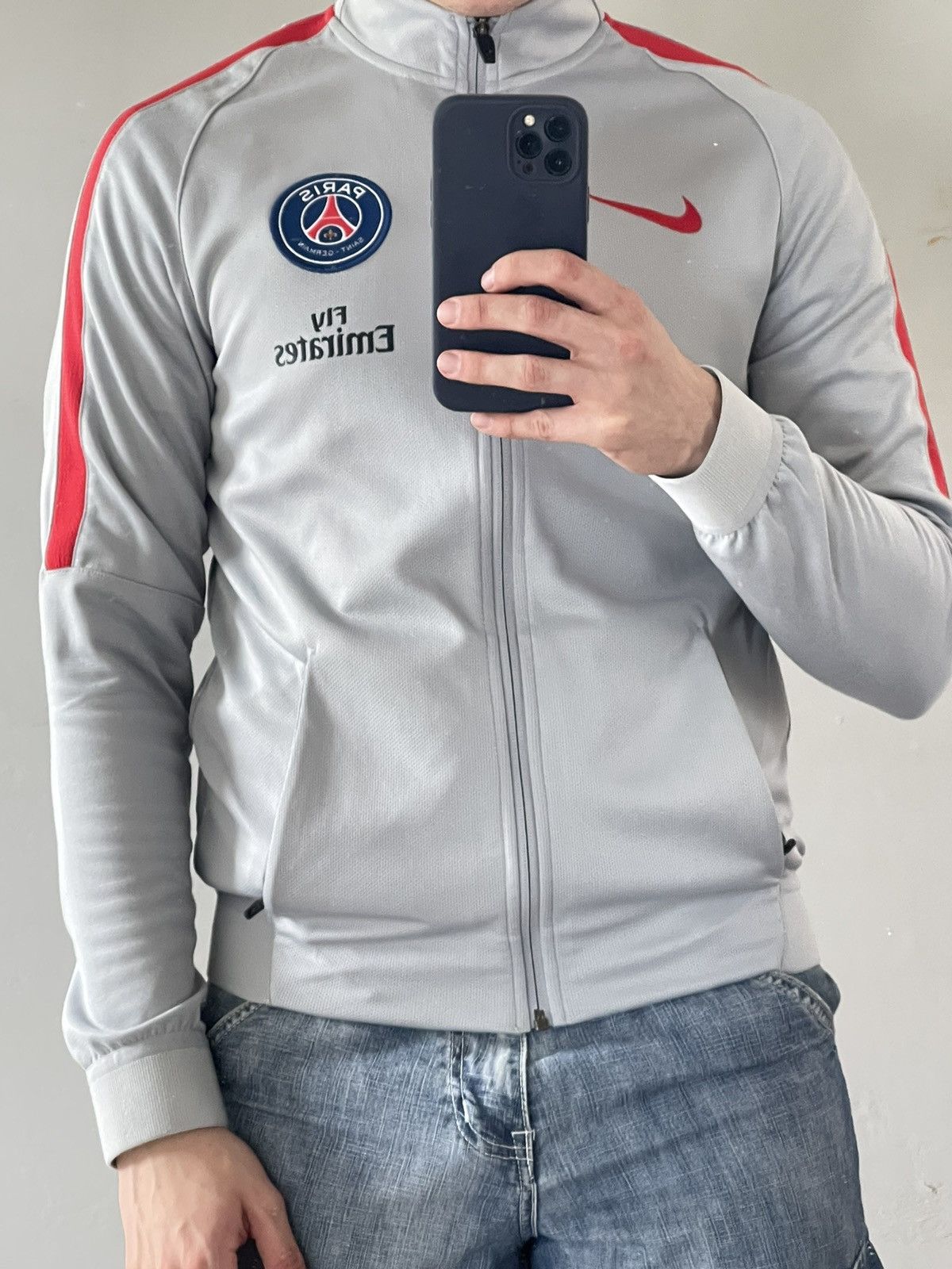 Nike Nike PSG Paris Saint Germain Zip Up Track Jacket Sweatshirt Size US S / EU 44-46 / 1 - 4 Thumbnail