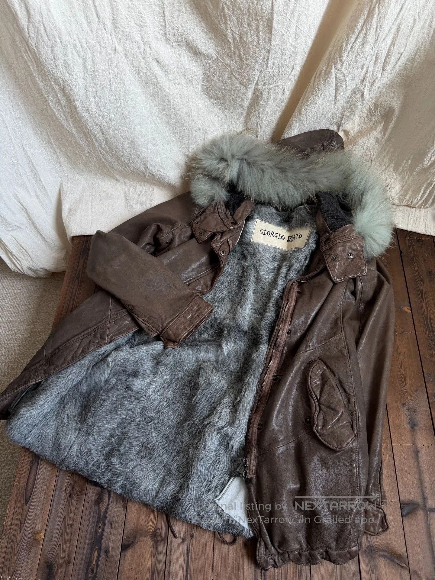 Giorgio Brato Giorgio Brato Distressed Leather Jacket. Size M / US 6-8 / IT 42-44 - 1 Thumbnail