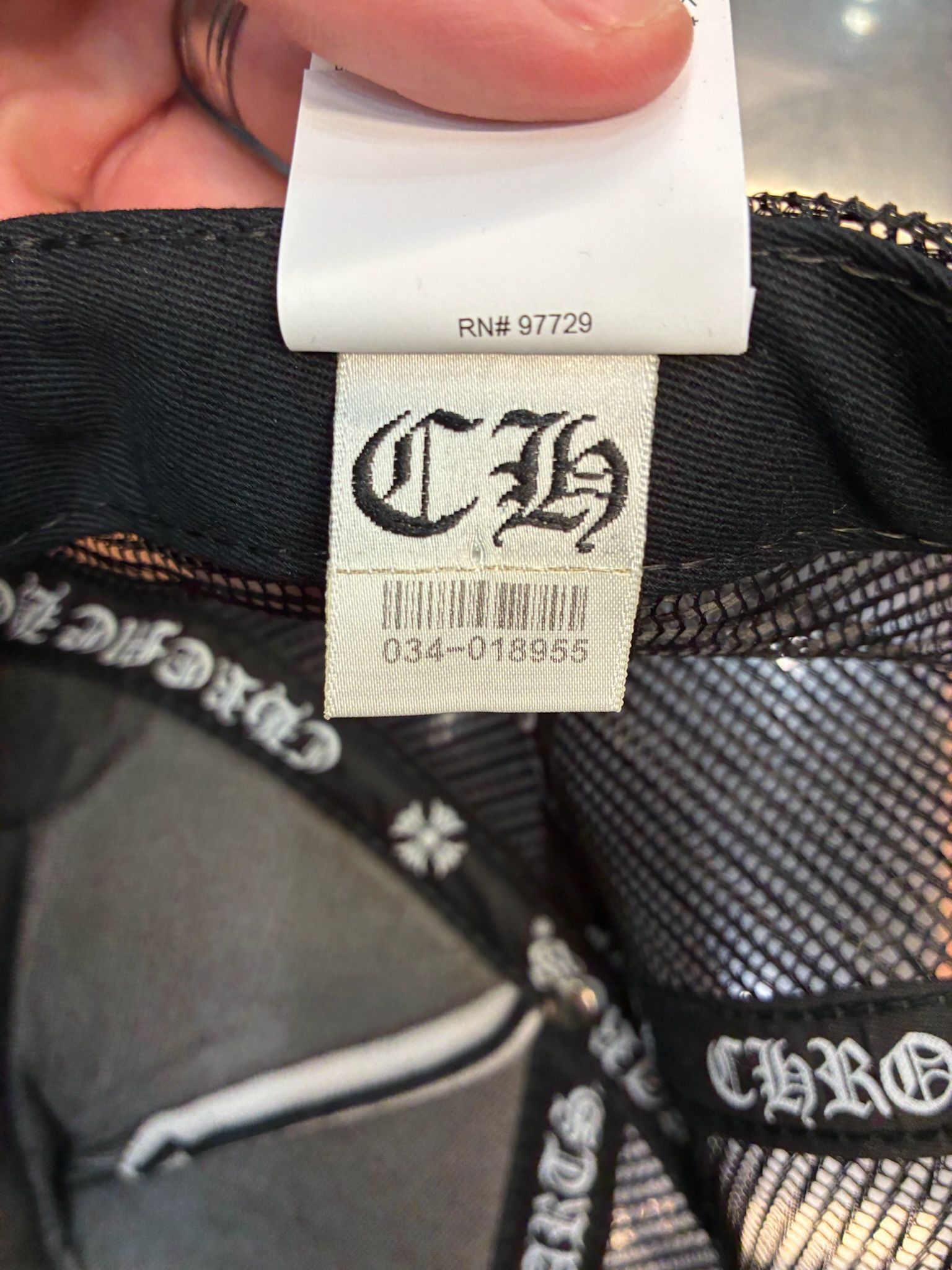 Chrome Hearts Chrome Hearts CH Las Vegas Trucker Hat (Black/White) Size ONE SIZE - 9 Thumbnail