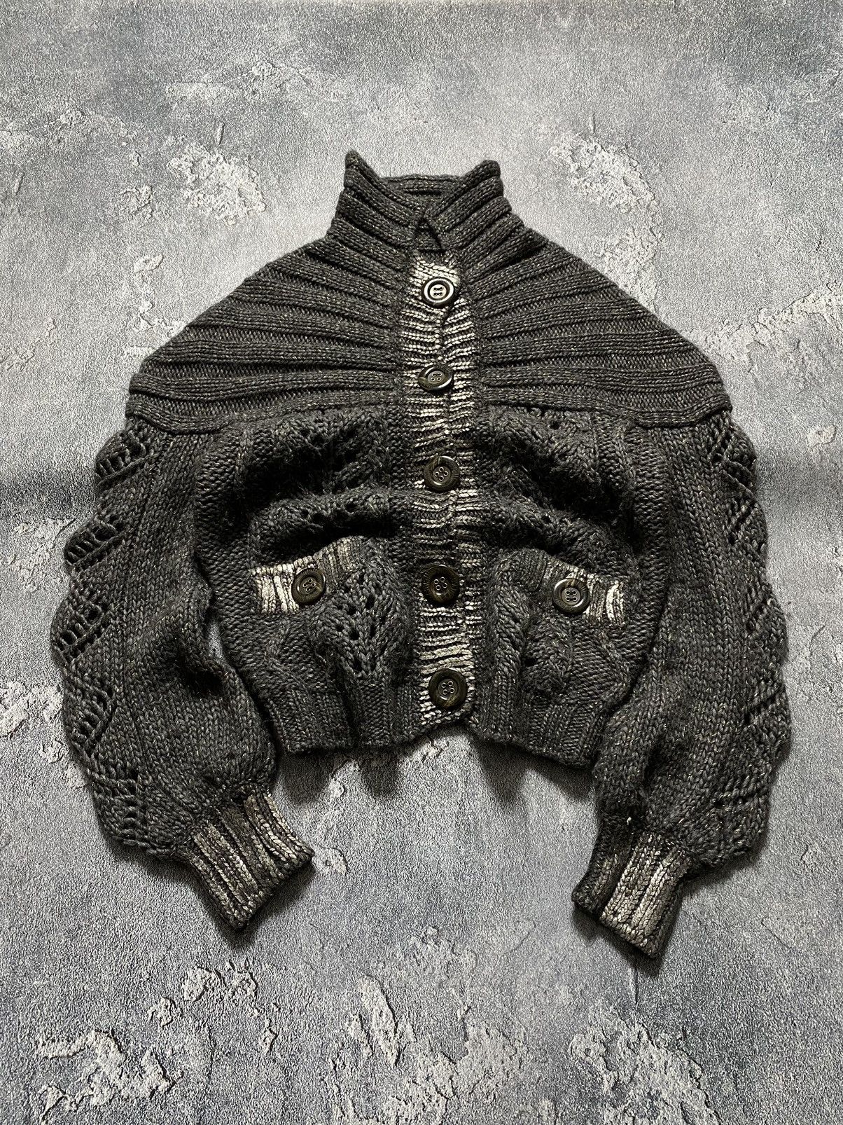 Just Cavalli Just Cavalli Chunky Knit With Open Mesh Gold Thread Sweater Size M / US 6-8 / IT 42-44 - 1 Thumbnail