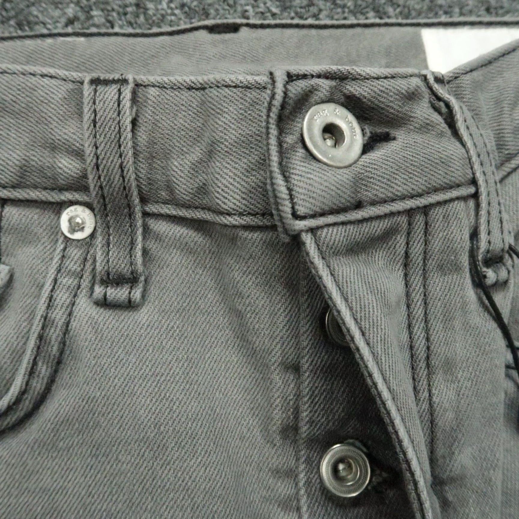 Rag & Bone rag & bone Jeans Men 29x30 Gray Greyson Fit Slim Denim 5-Pocket NWT 29 Waist Regular Pants Womens? Size US 29 - 4 Thumbnail