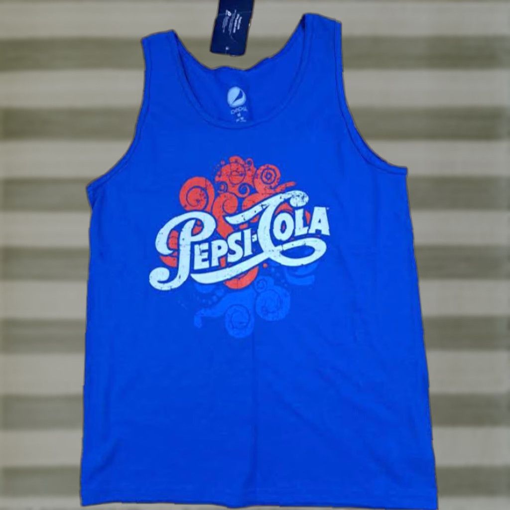 Vintage Pepsi Tank Blue Beach NWT Women Medium M Tank Top Blue Beach Activewear Ladies Medium Size M / US 6-8 / IT 42-44 - 1 Thumbnail