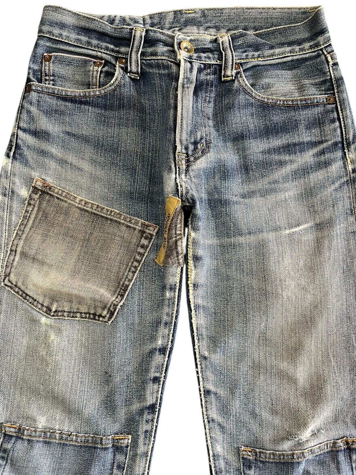 Jun Takahashi × Uniqlo Vintage Uniqlo S002 Selvedge Pocket Patchwork Denim Size US 28 / EU 44 - 2 Thumbnail