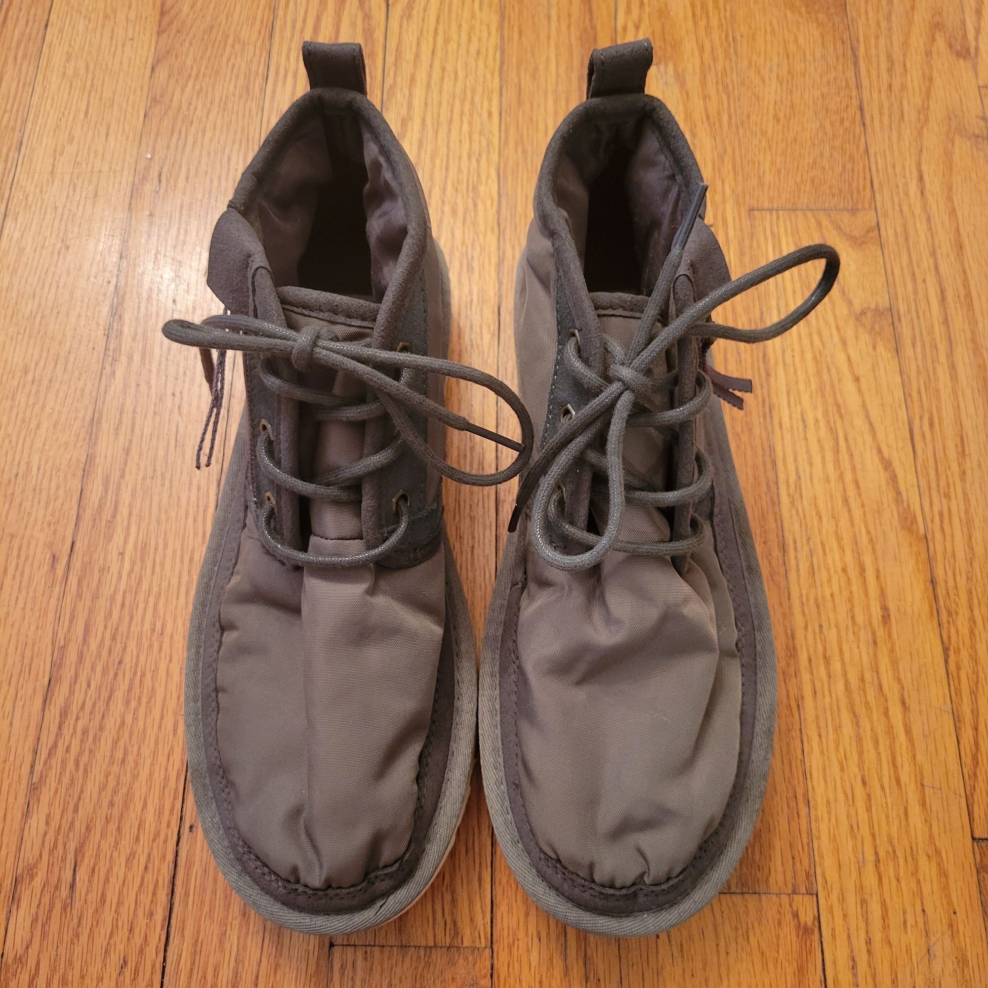 Ugg UGG Green Nylon Leather Ankle Boots 8 Neumel Zip MLT Size US 8 / EU 41 - 2 Thumbnail